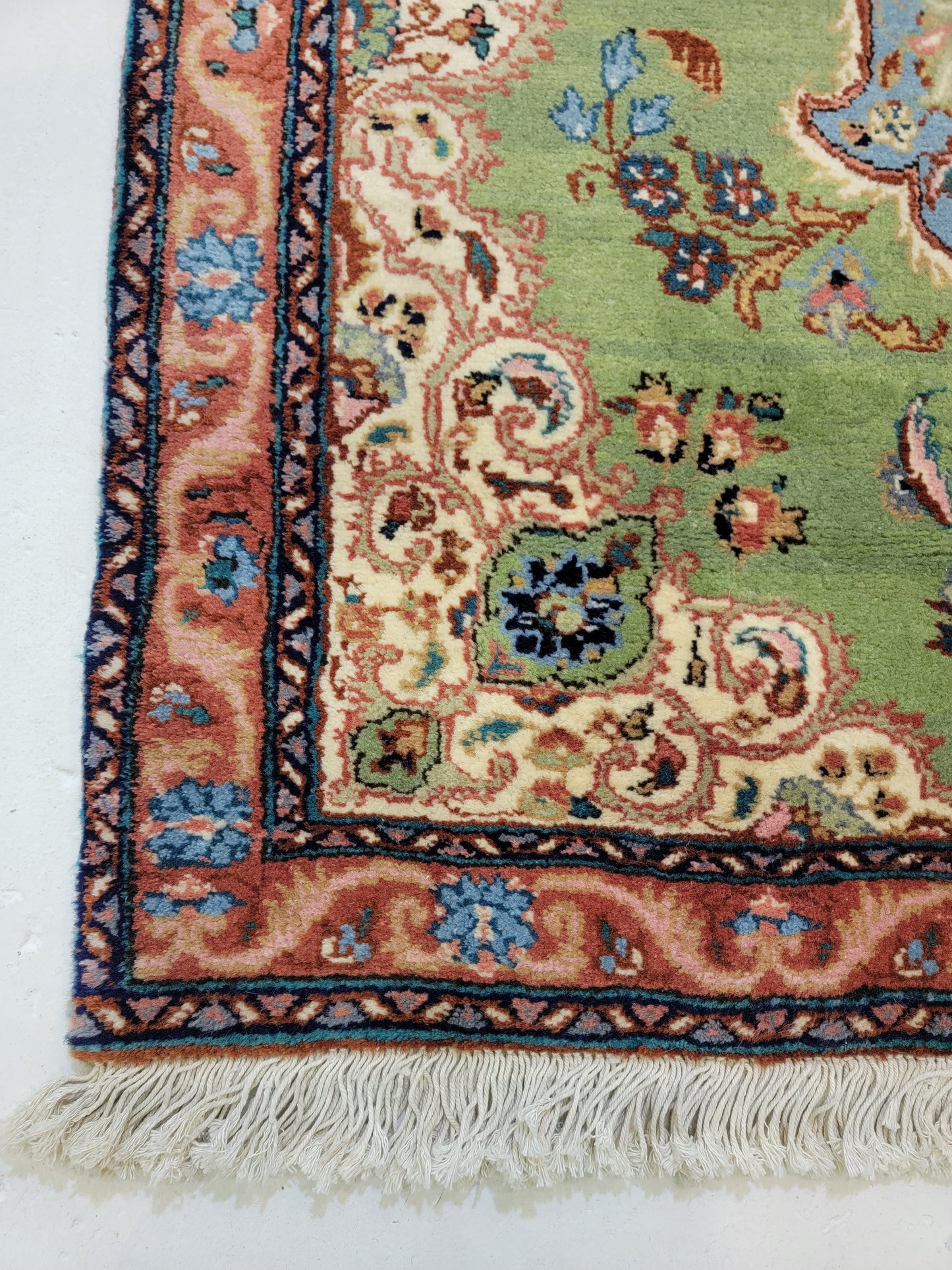 Hand-Knotted Wool Runner Antique Sarouk 2'11" x 16'3"
