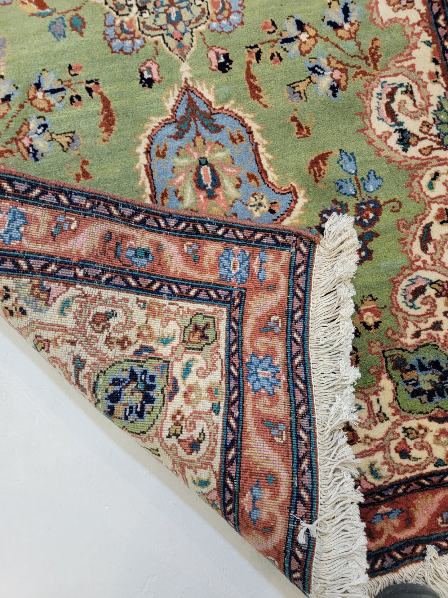 Hand-Knotted Wool Runner Antique Sarouk 2'11" x 16'3"