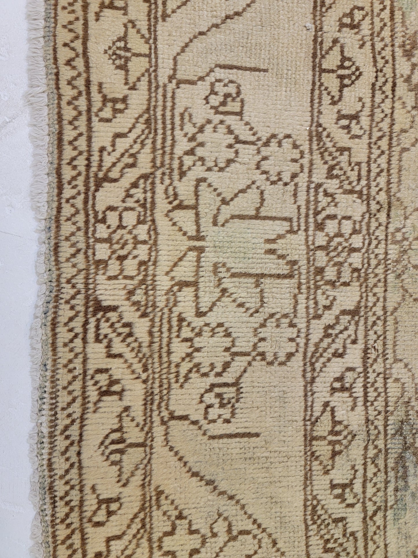 Antique Hand-Knotted Wool Area Rug Tabriz 3'5" x 4'5"