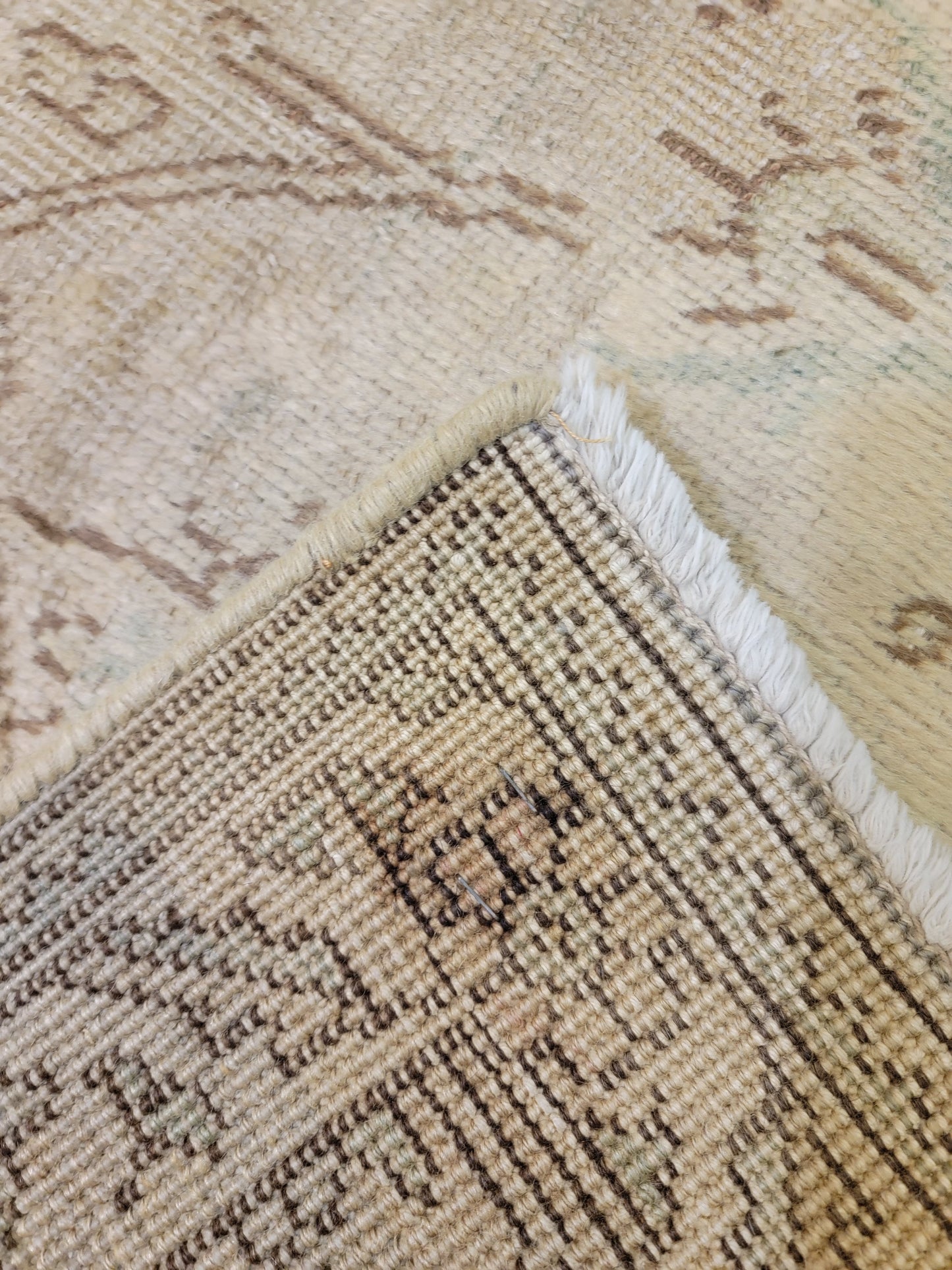 Antique Hand-Knotted Wool Area Rug Tabriz 3'5" x 4'5"