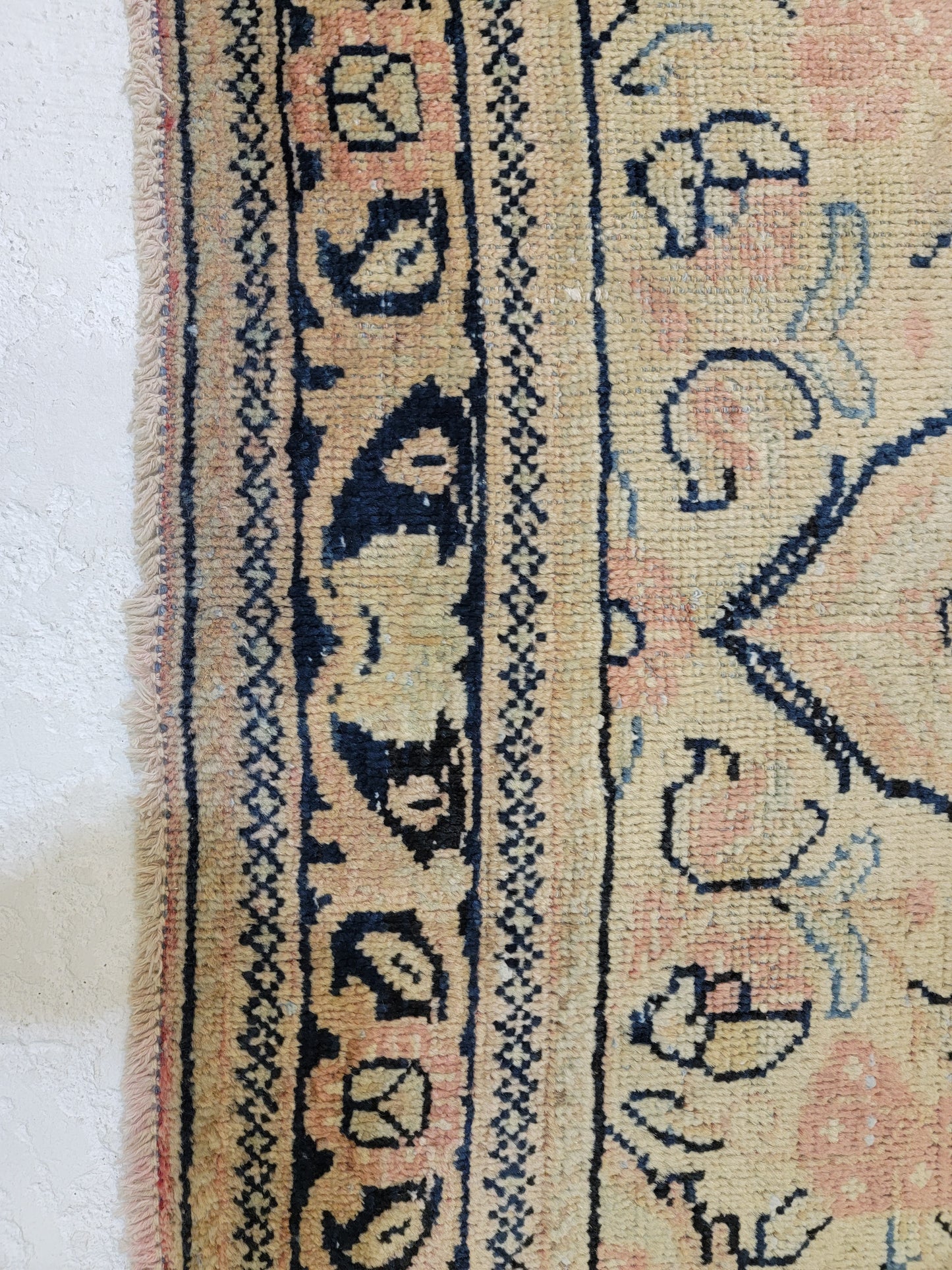 Antique Hand-Knotted Wool Area Rug Mahal 4'3" x 6'5"