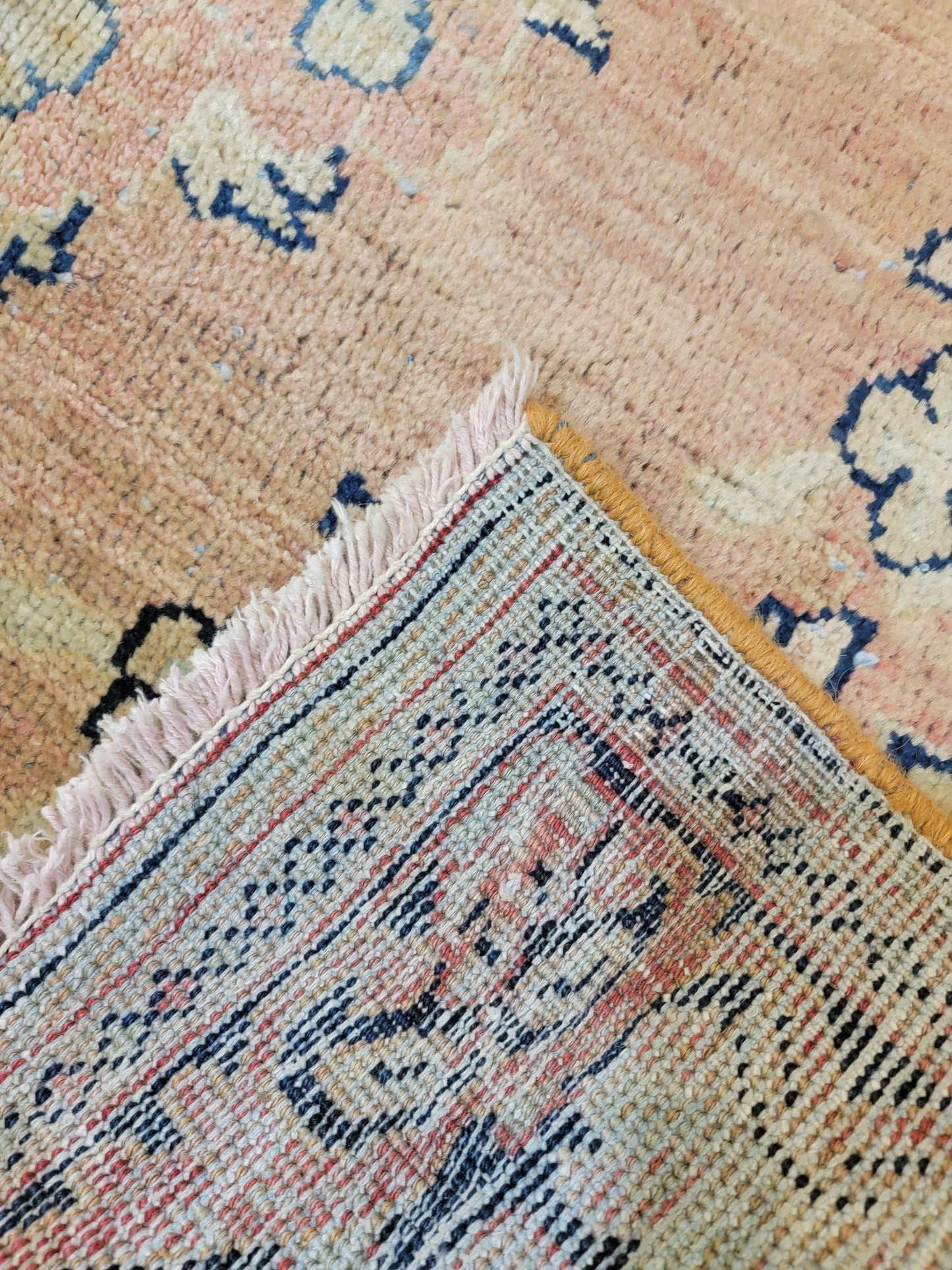 Antique Hand-Knotted Wool Area Rug Mahal 4'3" x 6'5"