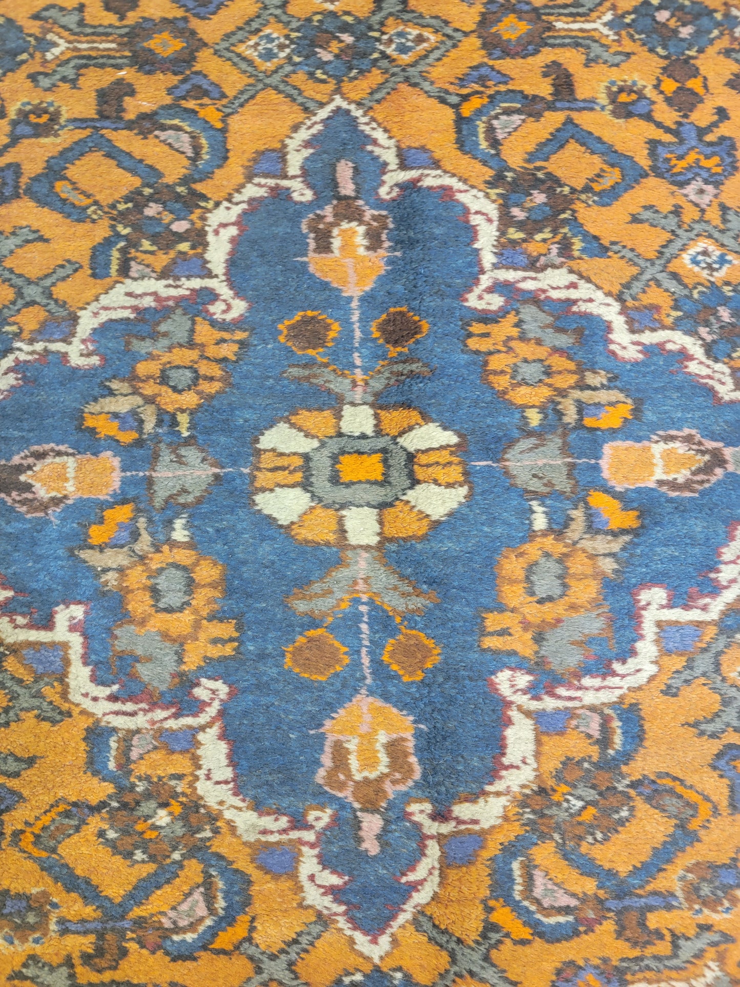 Antique Hand-Knotted Wool Area Rug Kurdish 3'6" x 6'6"