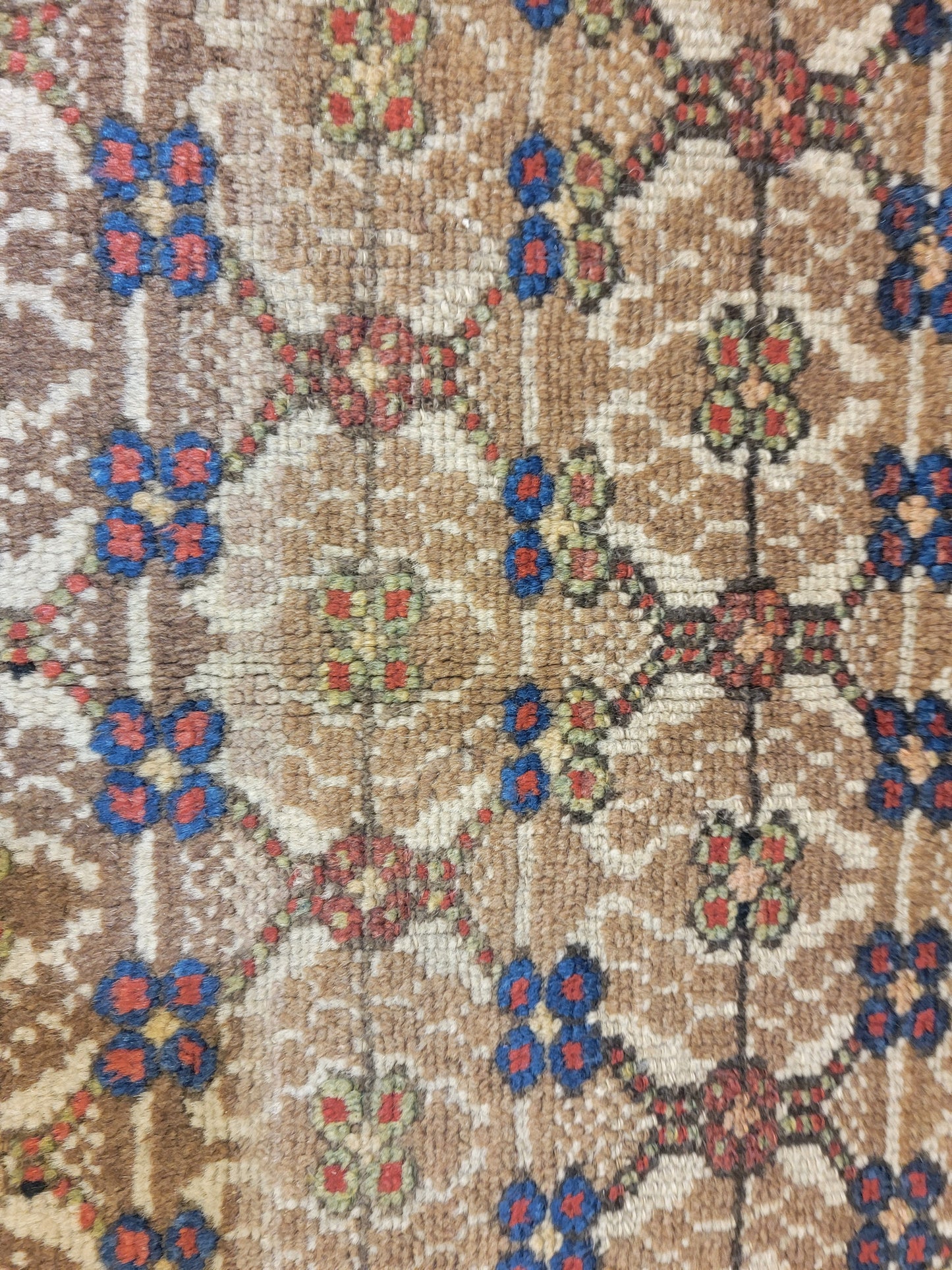 Antique Hand-Knotted Wool Area Rug Malayer 4'2" x 7'