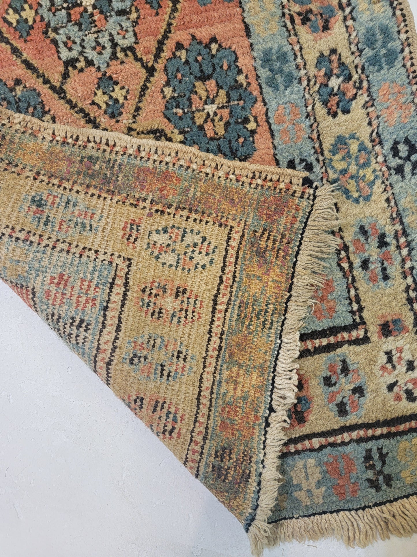 Antique Hand-Knotted Wool Runner Heriz Serapi 2'2" x 8'
