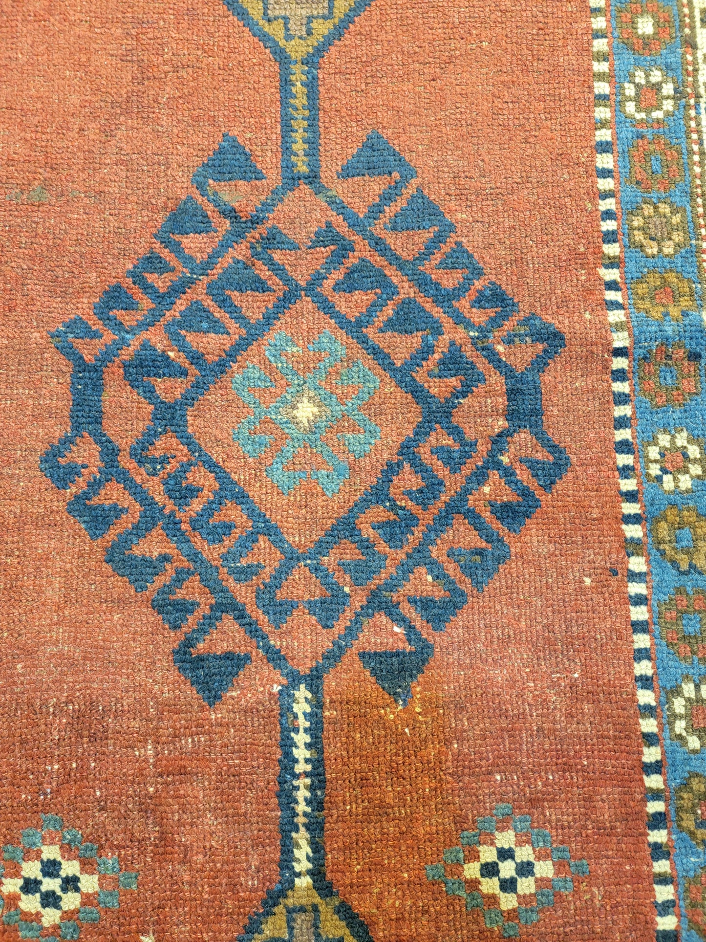 Antique Hand-Knotted Wool Runner Kurdish Serapi 2'10" x 12'10"
