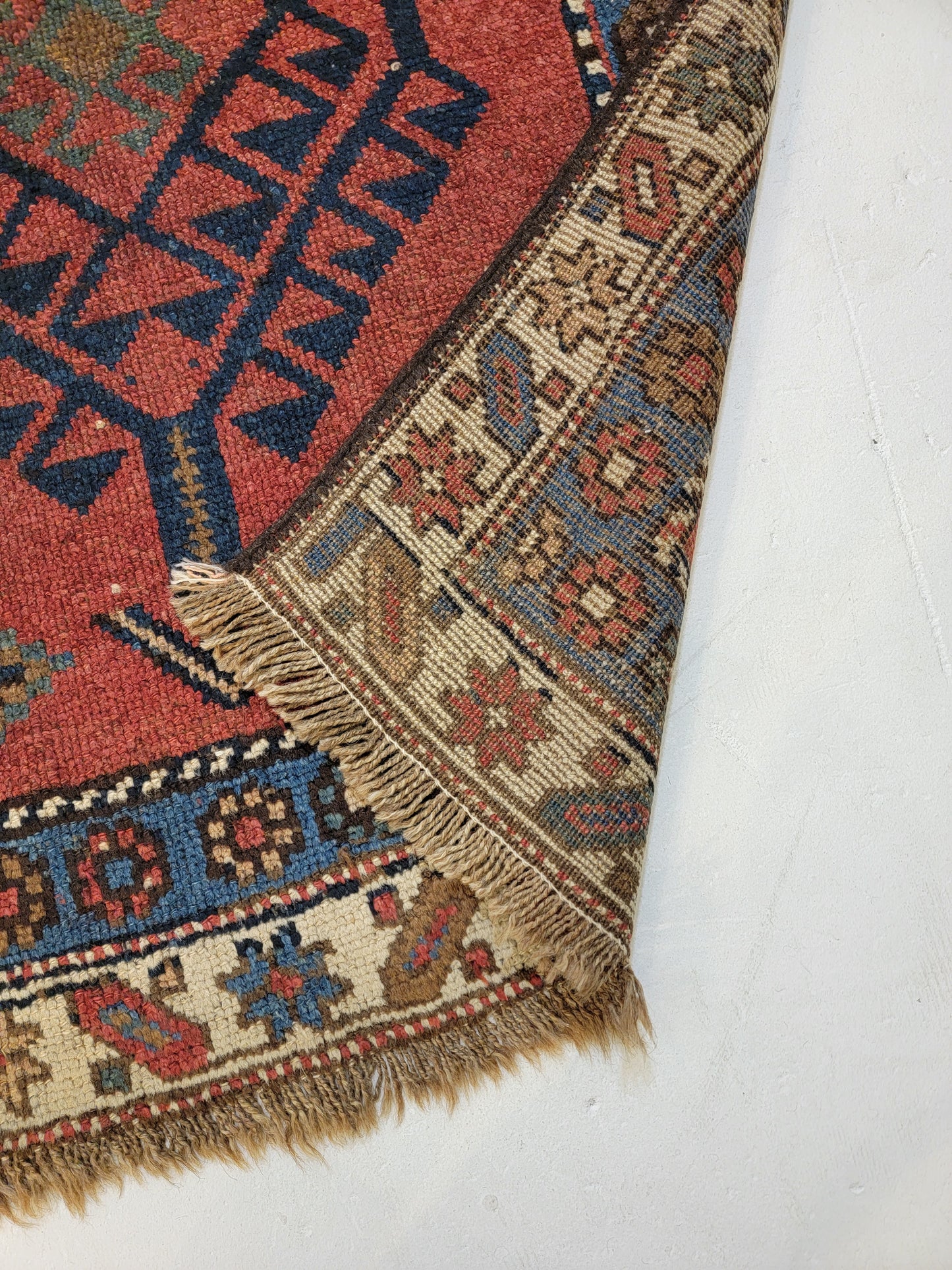 Antique Hand-Knotted Wool Runner Kurdish Serapi 2'10" x 12'10"