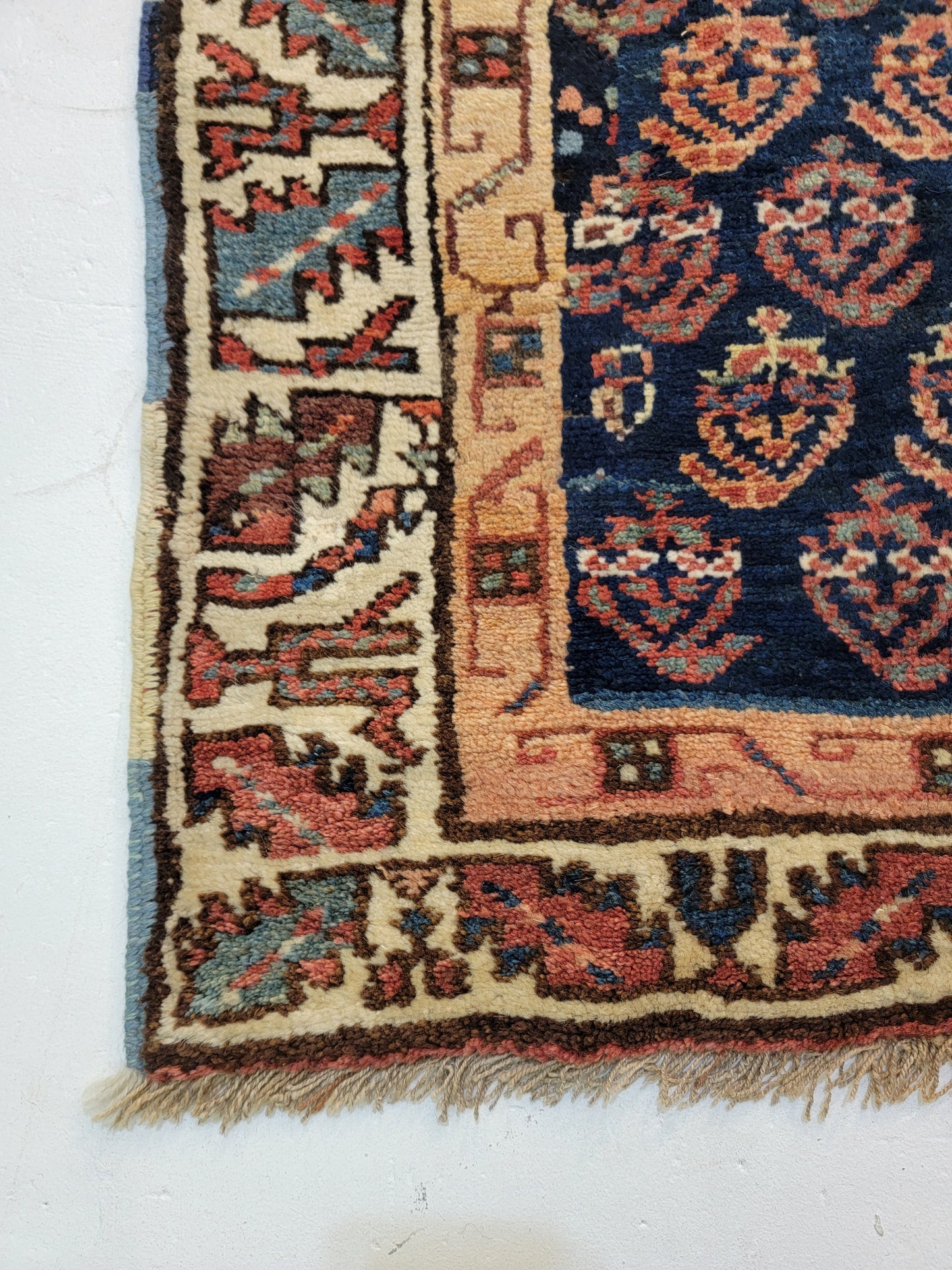 Hand-Knotted Wool Runner Caucasian 2'8" x 17'