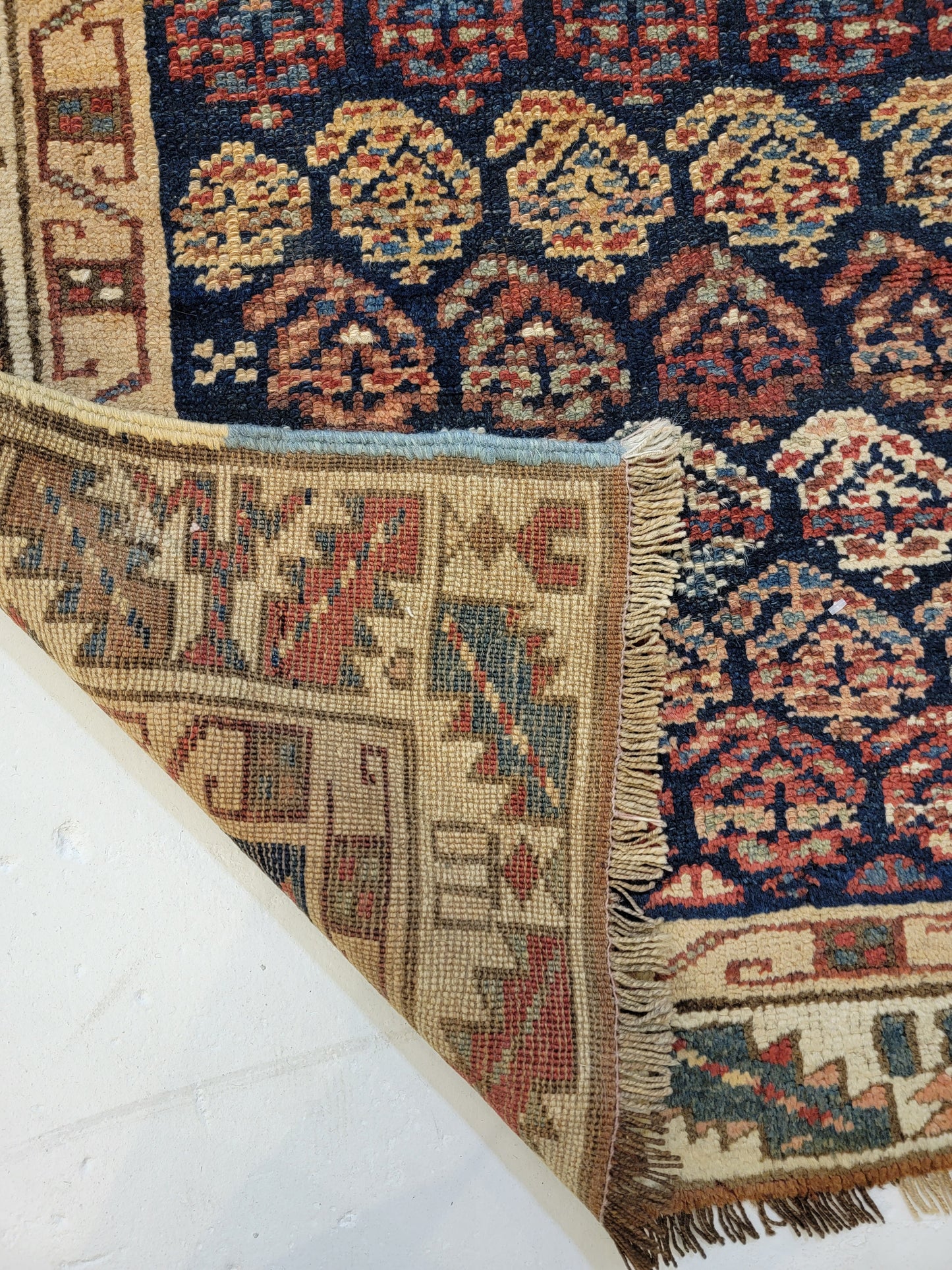 Hand-Knotted Wool Runner Caucasian 2'8" x 17'