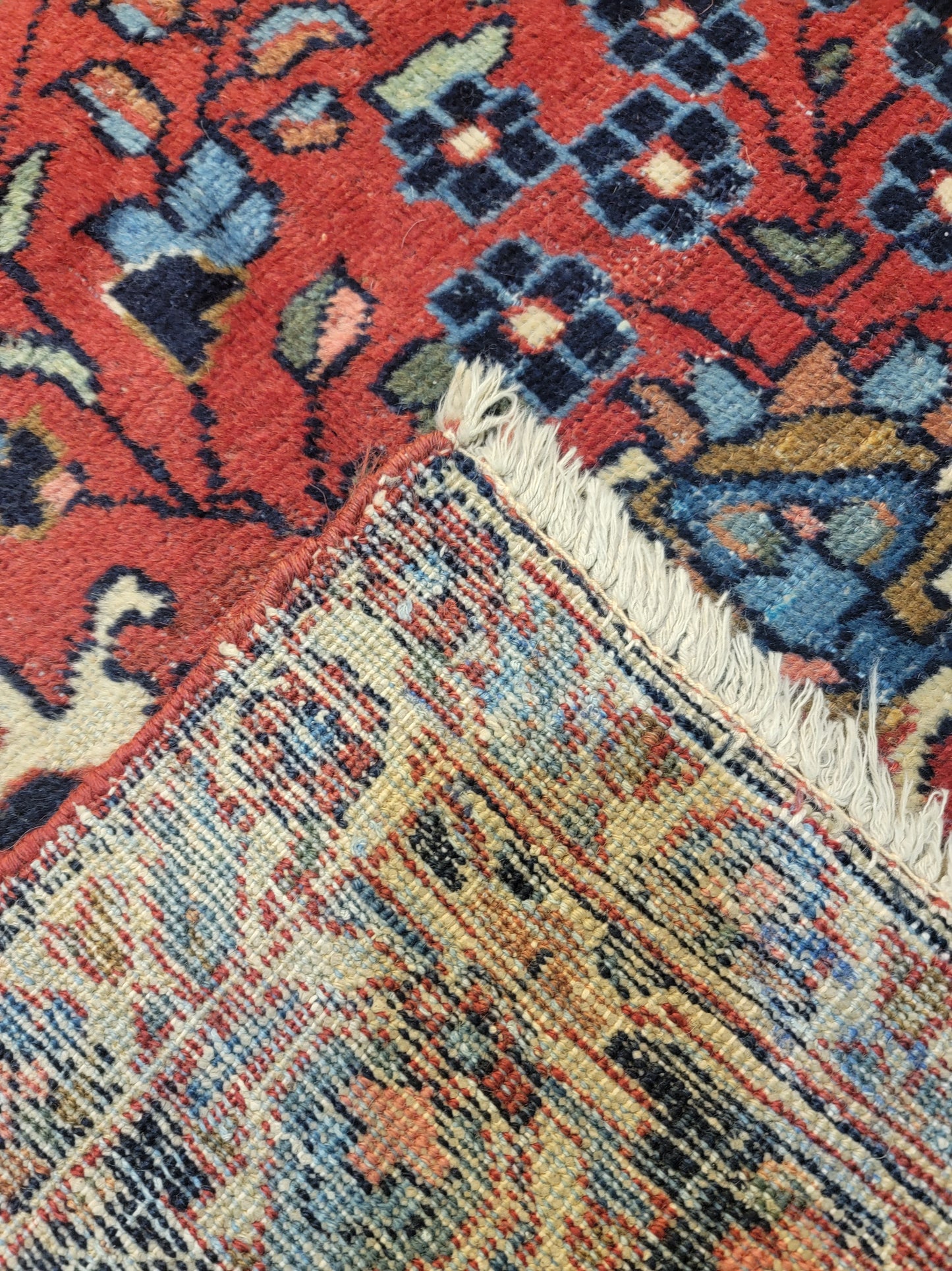 Antique Hand-Knotted Wool Area Rug Tabriz Khoy 7'2" x 10'1"