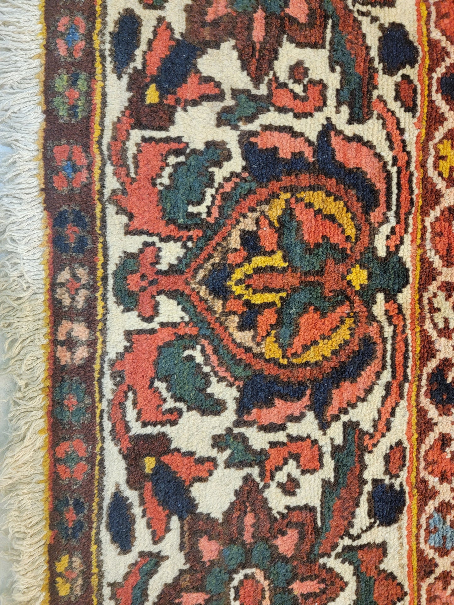 Hand-Knotted Wool Area Rug Bakhtiari 6'10" x 10'4"