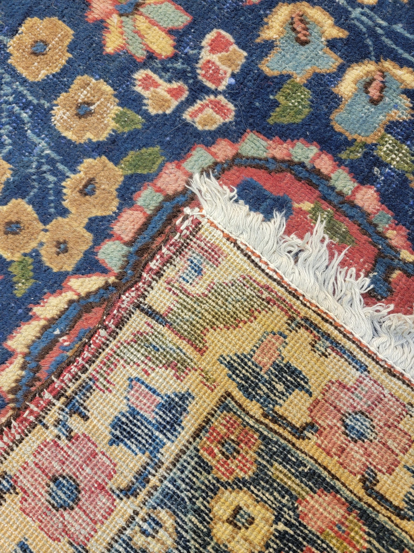 Antique Hand-Knotted Wool Area Rug Tabriz Khoy 8'7" x 10'8"