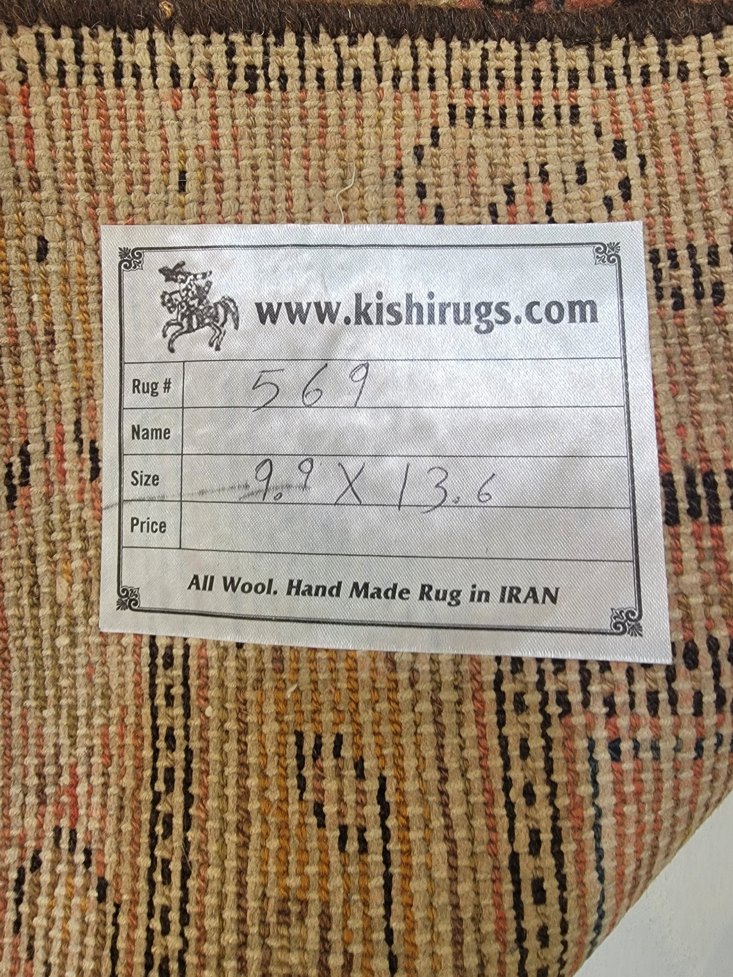 Antique Hand-Knotted Wool Rug Malayer 9'9" x 13'6"