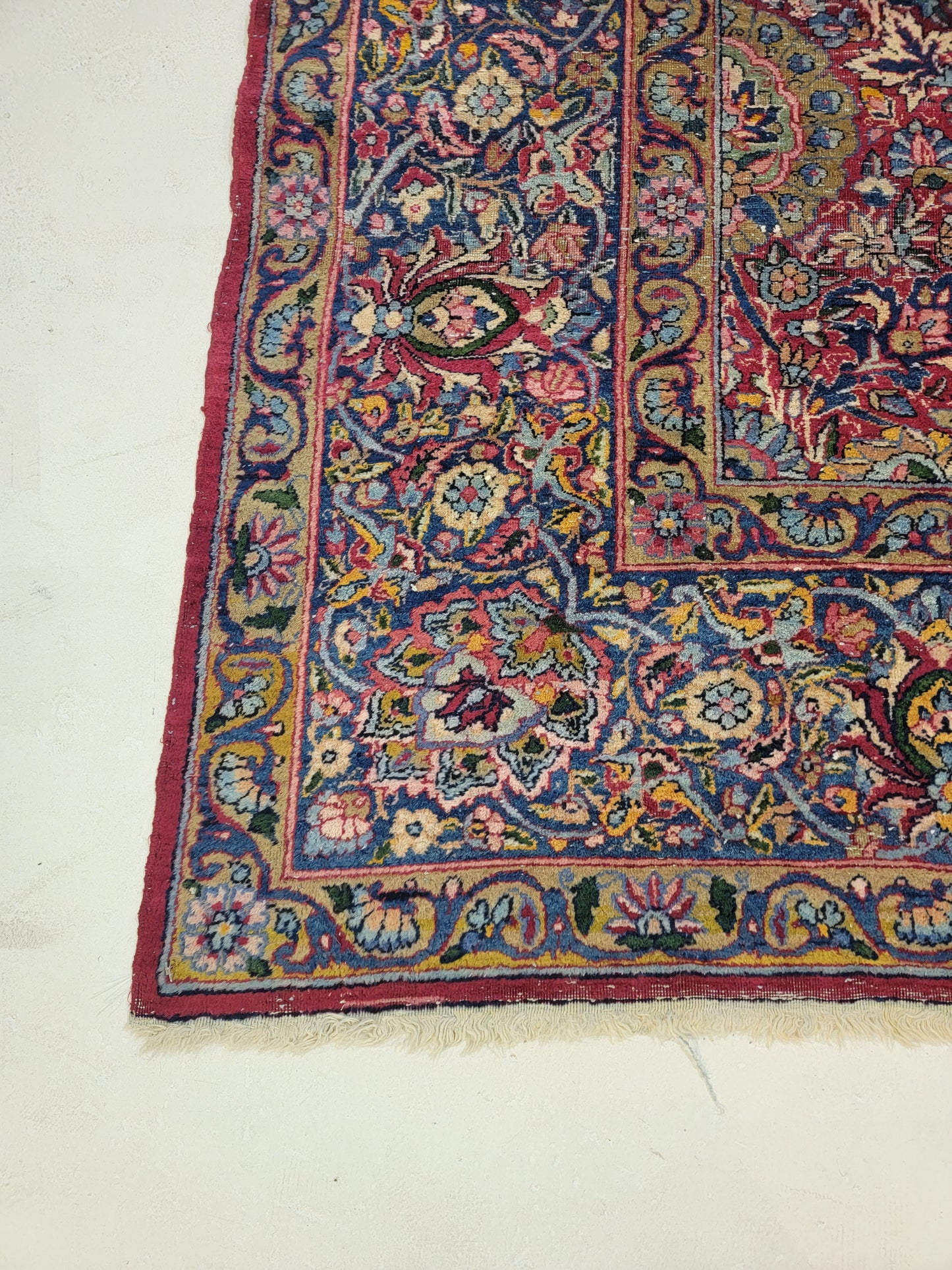 Hand-Knotted Wool Rug Rahvar Kerman 8'9" x 11'11"