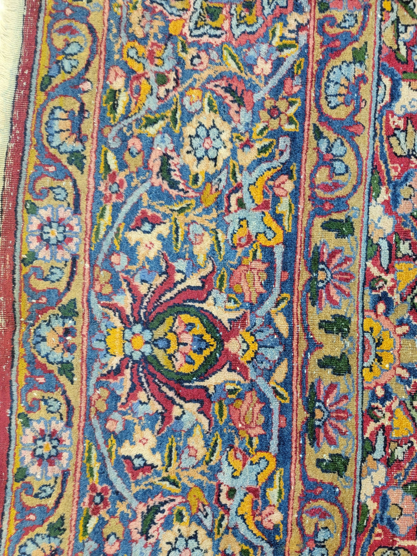Hand-Knotted Wool Rug Rahvar Kerman 8'9" x 11'11"