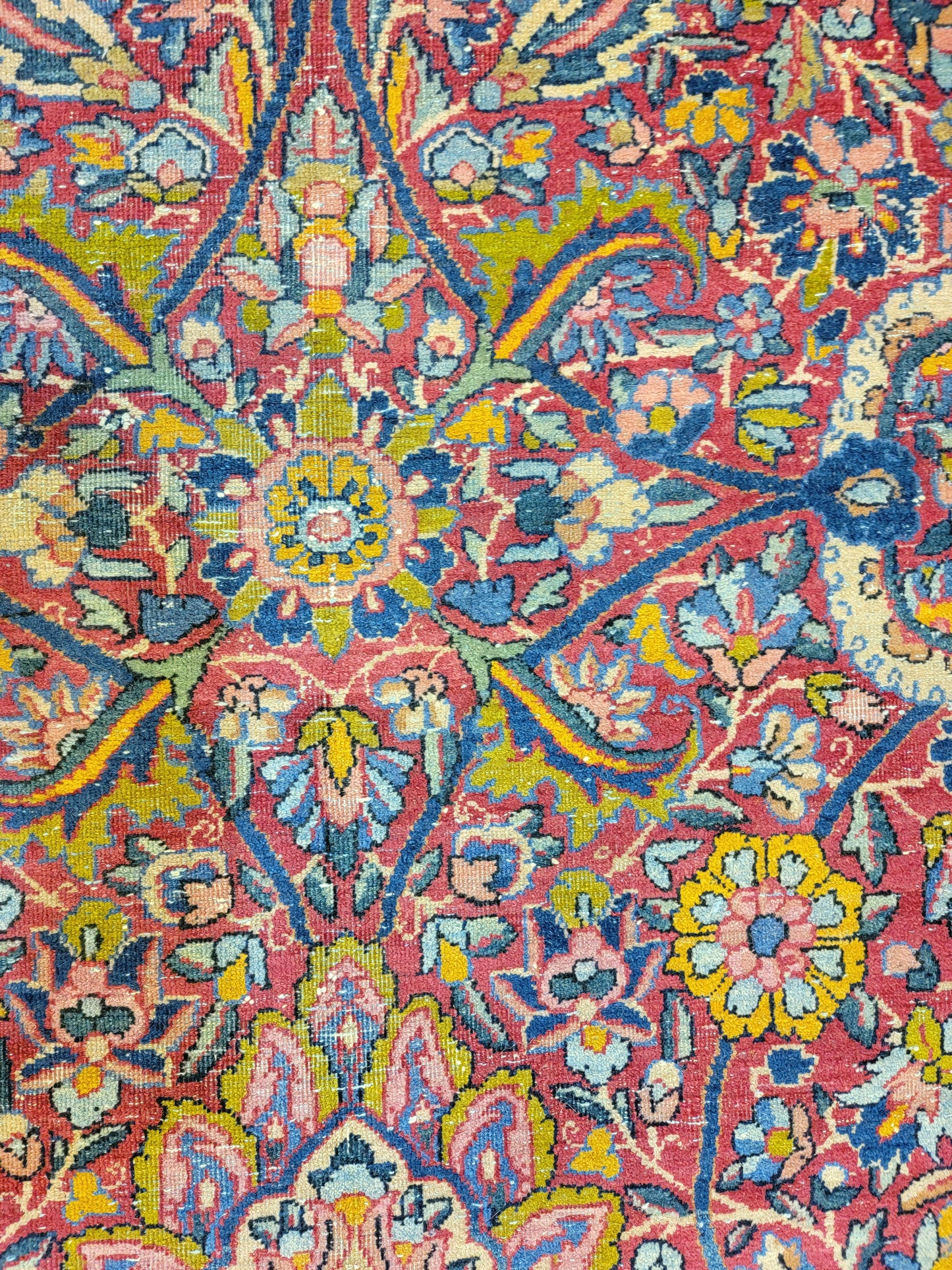 Hand-Knotted Wool Rug Rahvar Kerman 8'9" x 11'11"