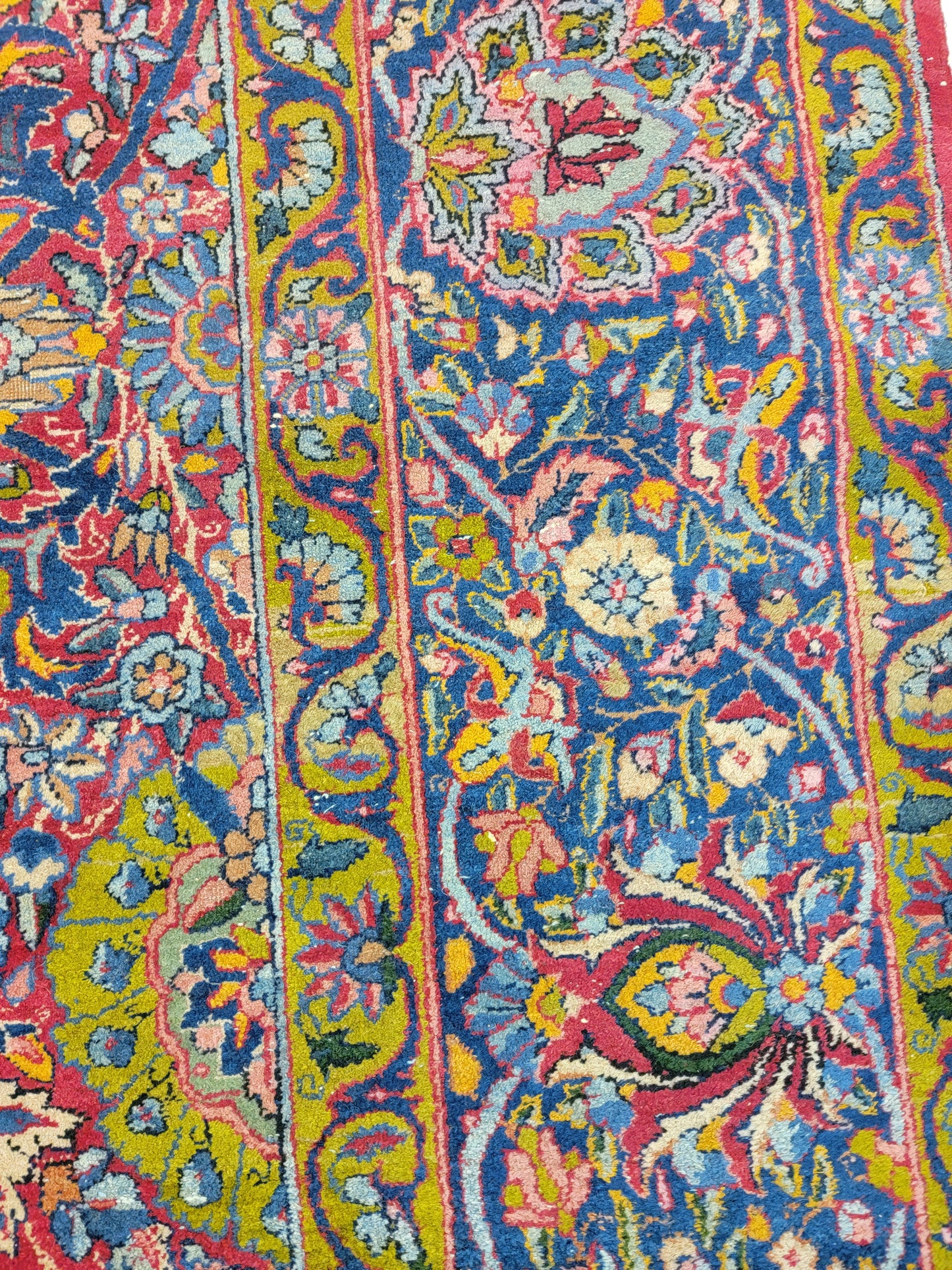 Hand-Knotted Wool Rug Rahvar Kerman 8'9" x 11'11"
