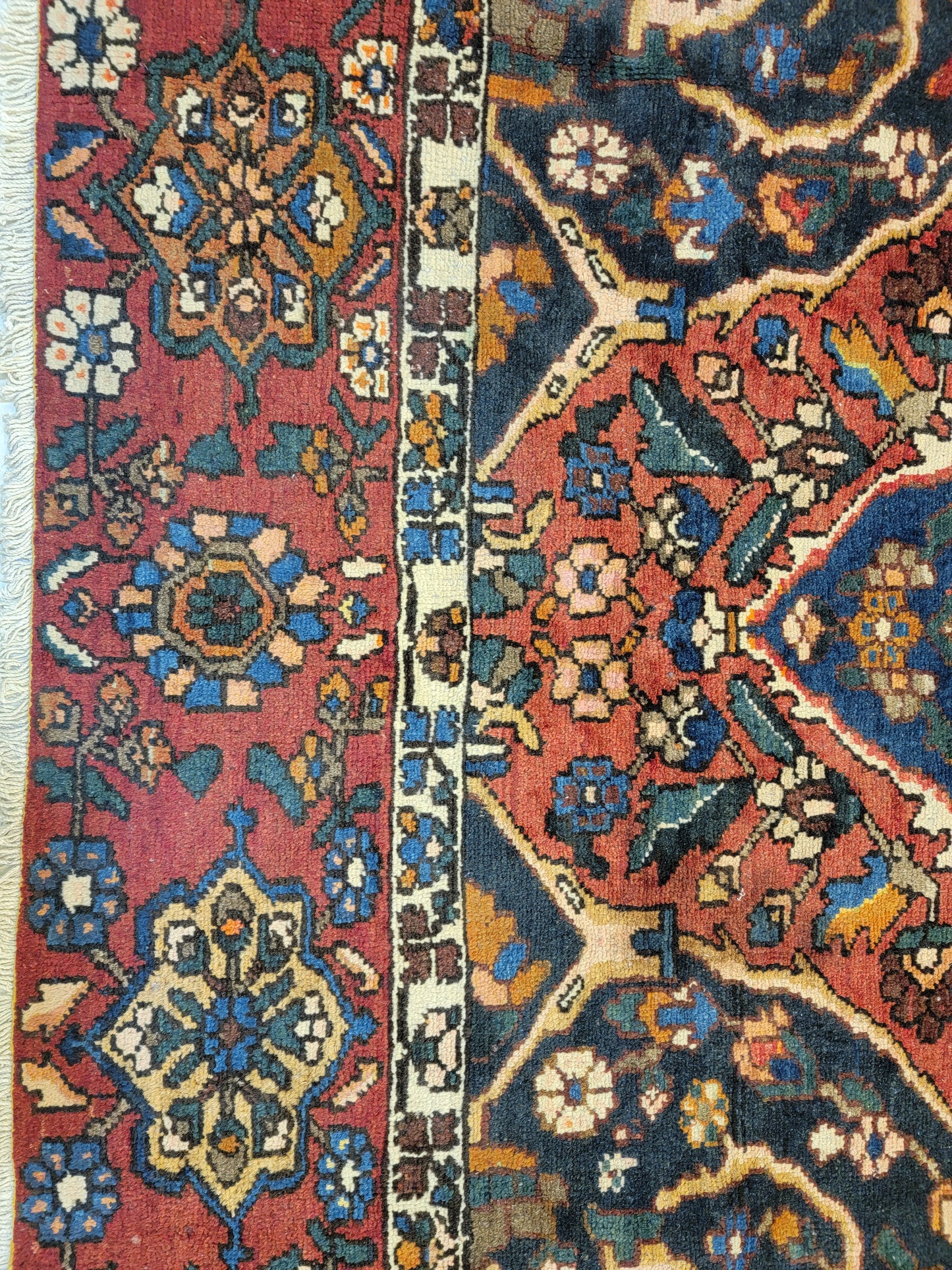 Hand-Knotted Wool Rug Bakhtiari 9'2" x 11'6"