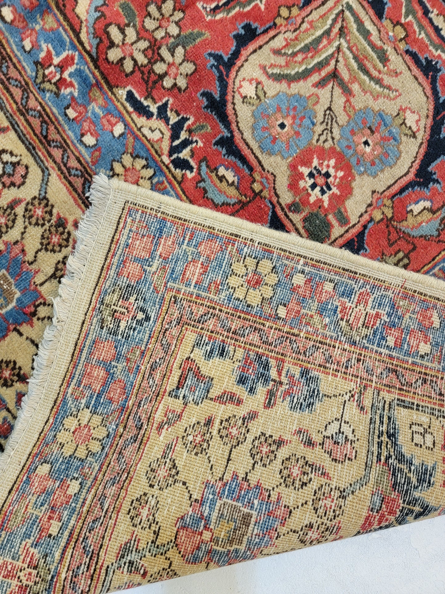 Hand-Knotted Wool Rug Tabriz Khoy 9'5" x 11'10"
