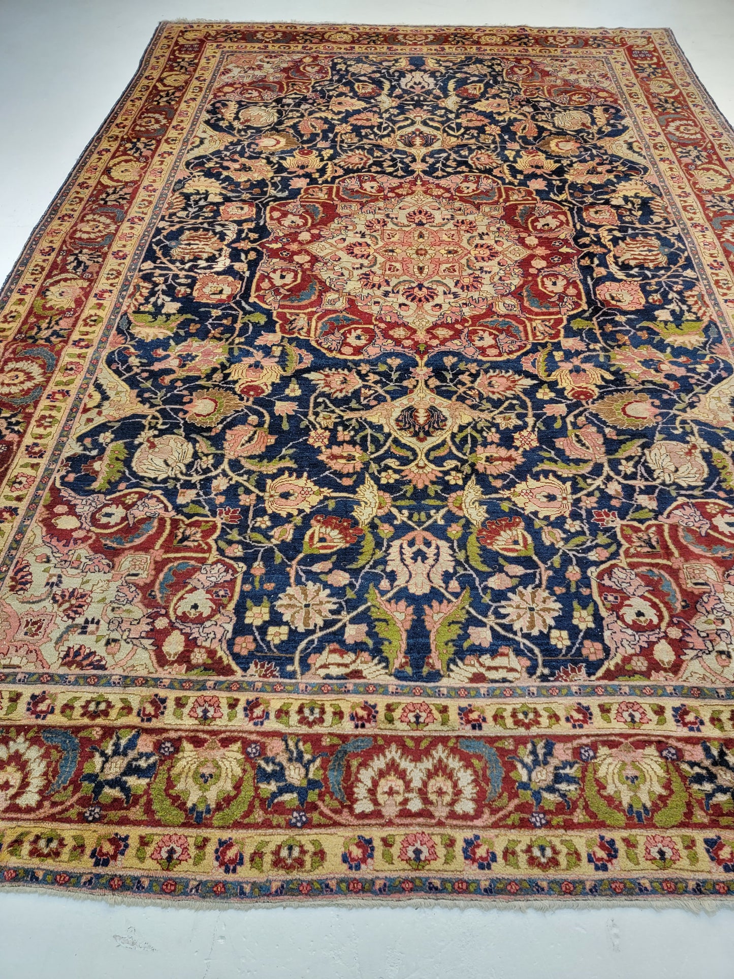 Hand-Knotted Wool Rug Tabriz Khoy 8'5" x 12'4"