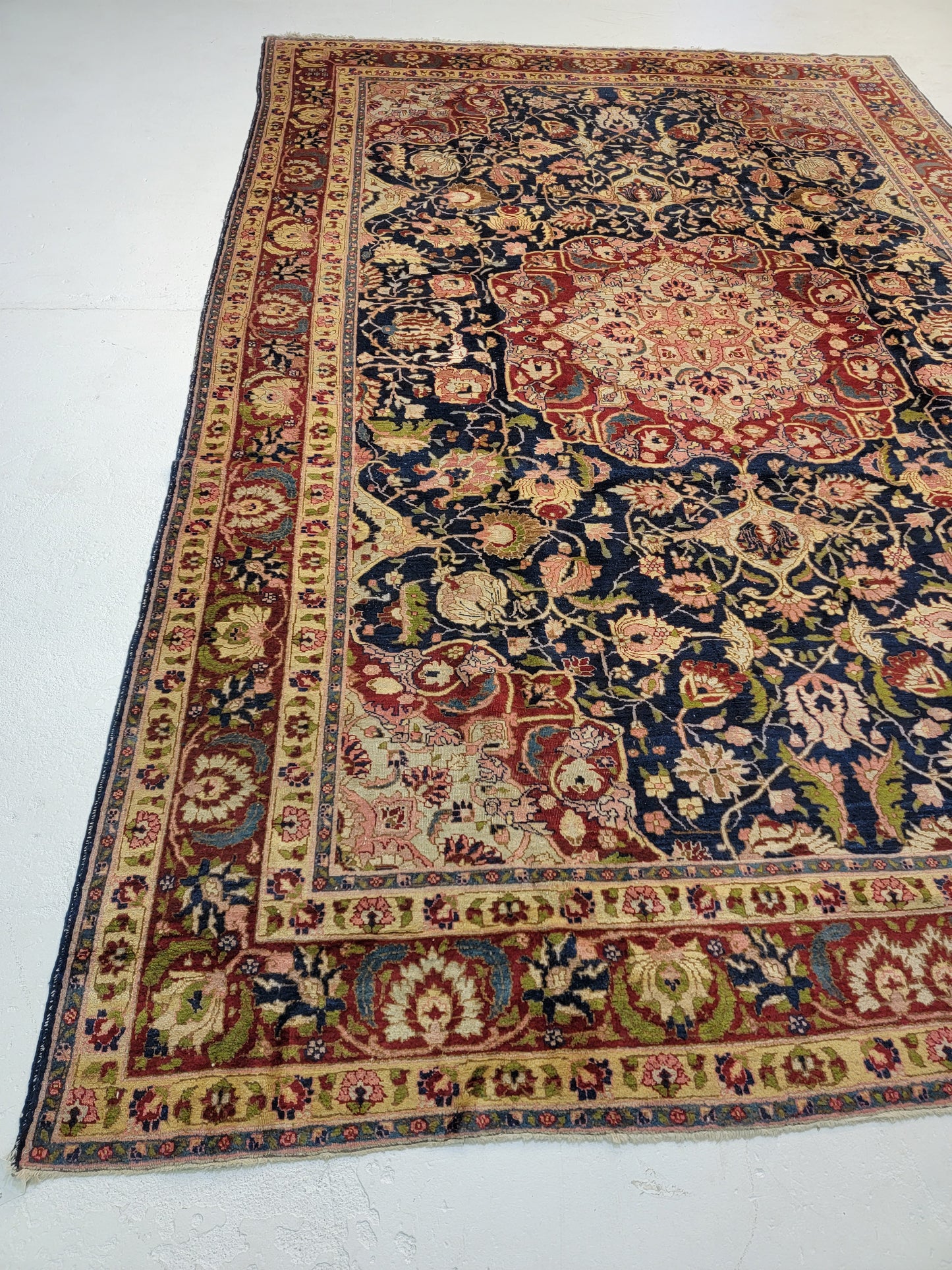 Hand-Knotted Wool Rug Tabriz Khoy 8'5" x 12'4"