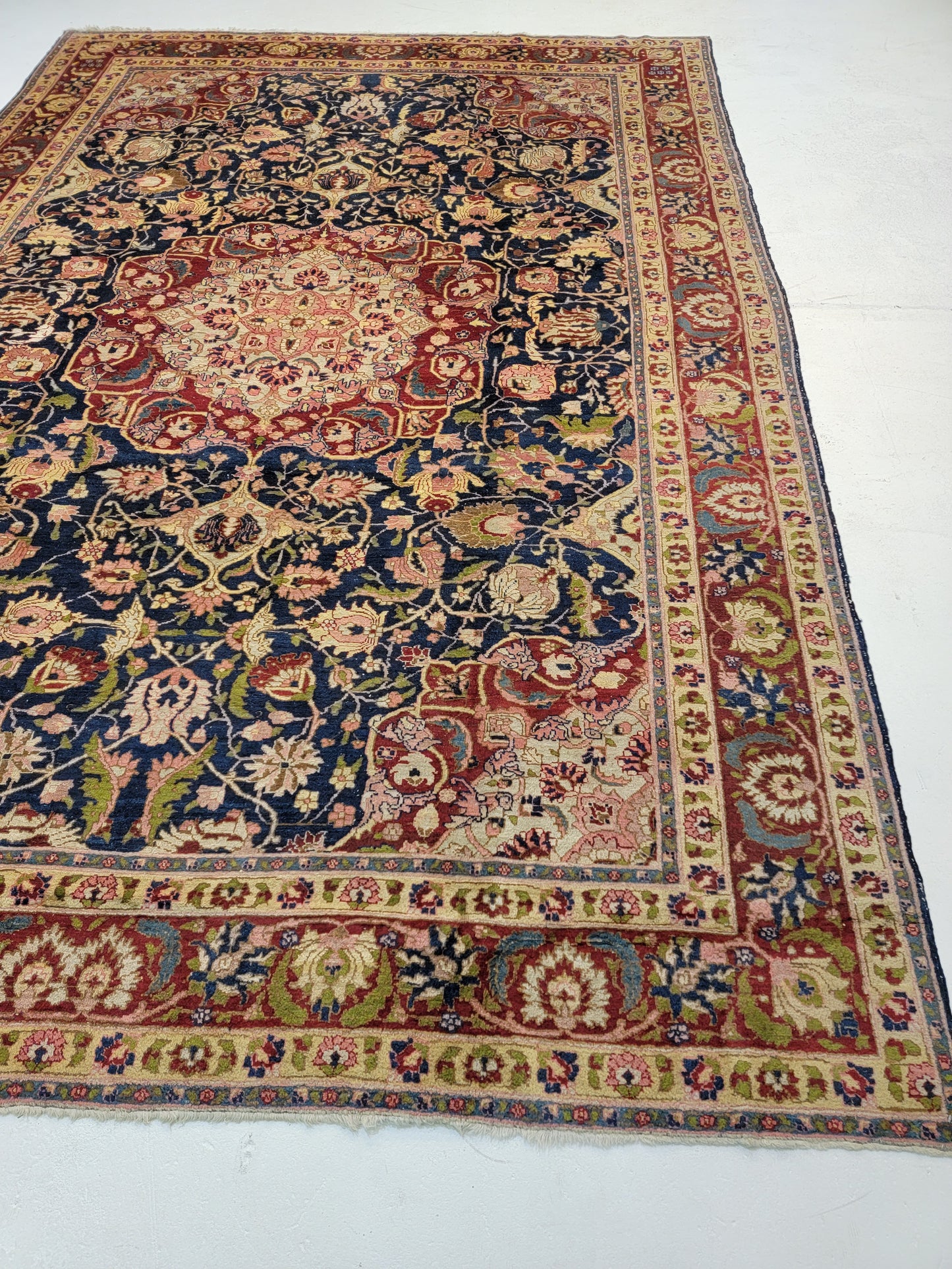 Hand-Knotted Wool Rug Tabriz Khoy 8'5" x 12'4"