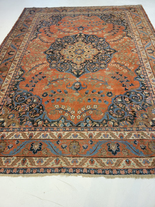 Hand-Knotted Wool Rug Tabriz Khoy 8'6" x 11'4"