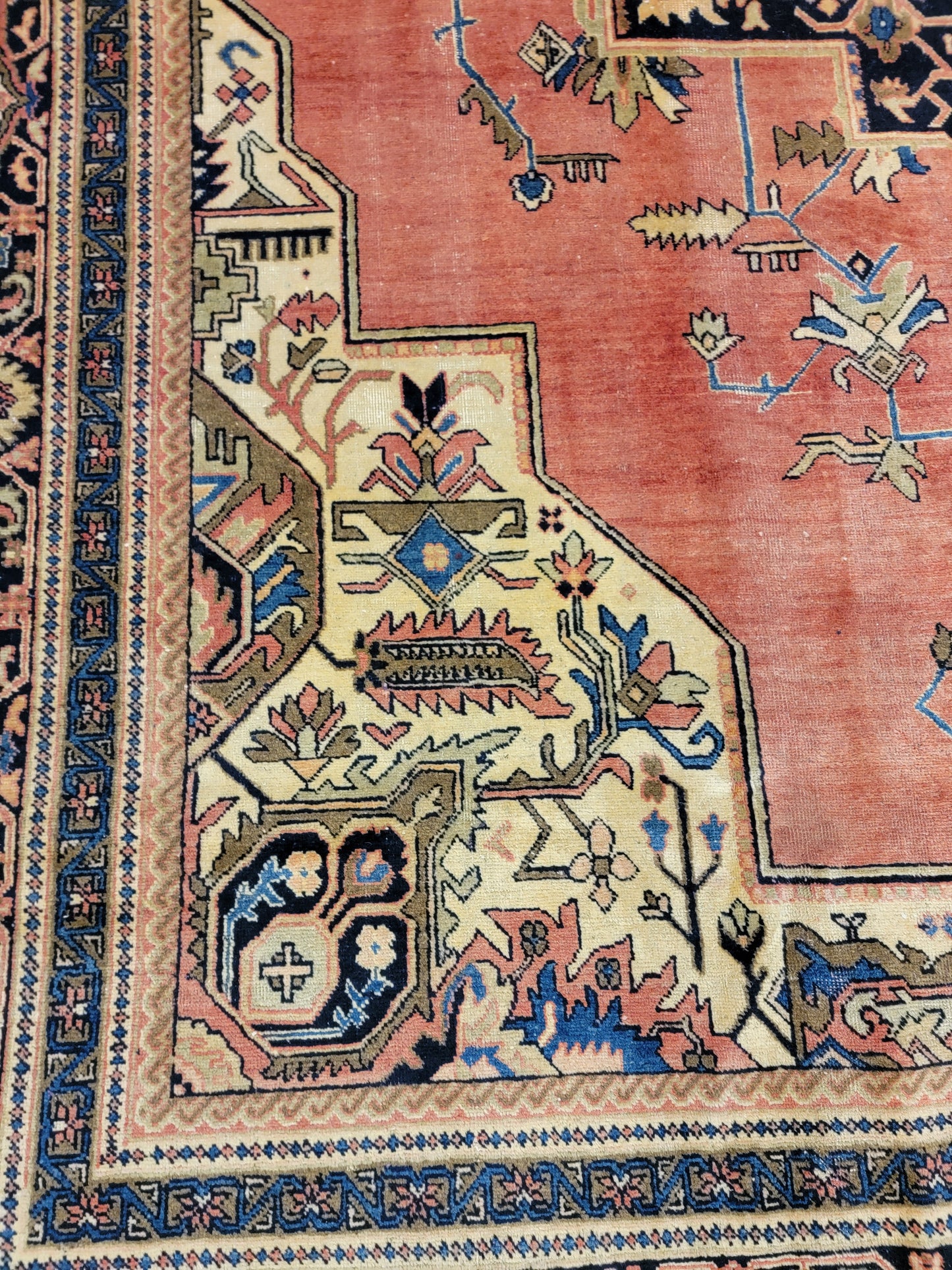 Hand-Knotted Wool Rug Tabriz Khoy 9'4" x 12'7"