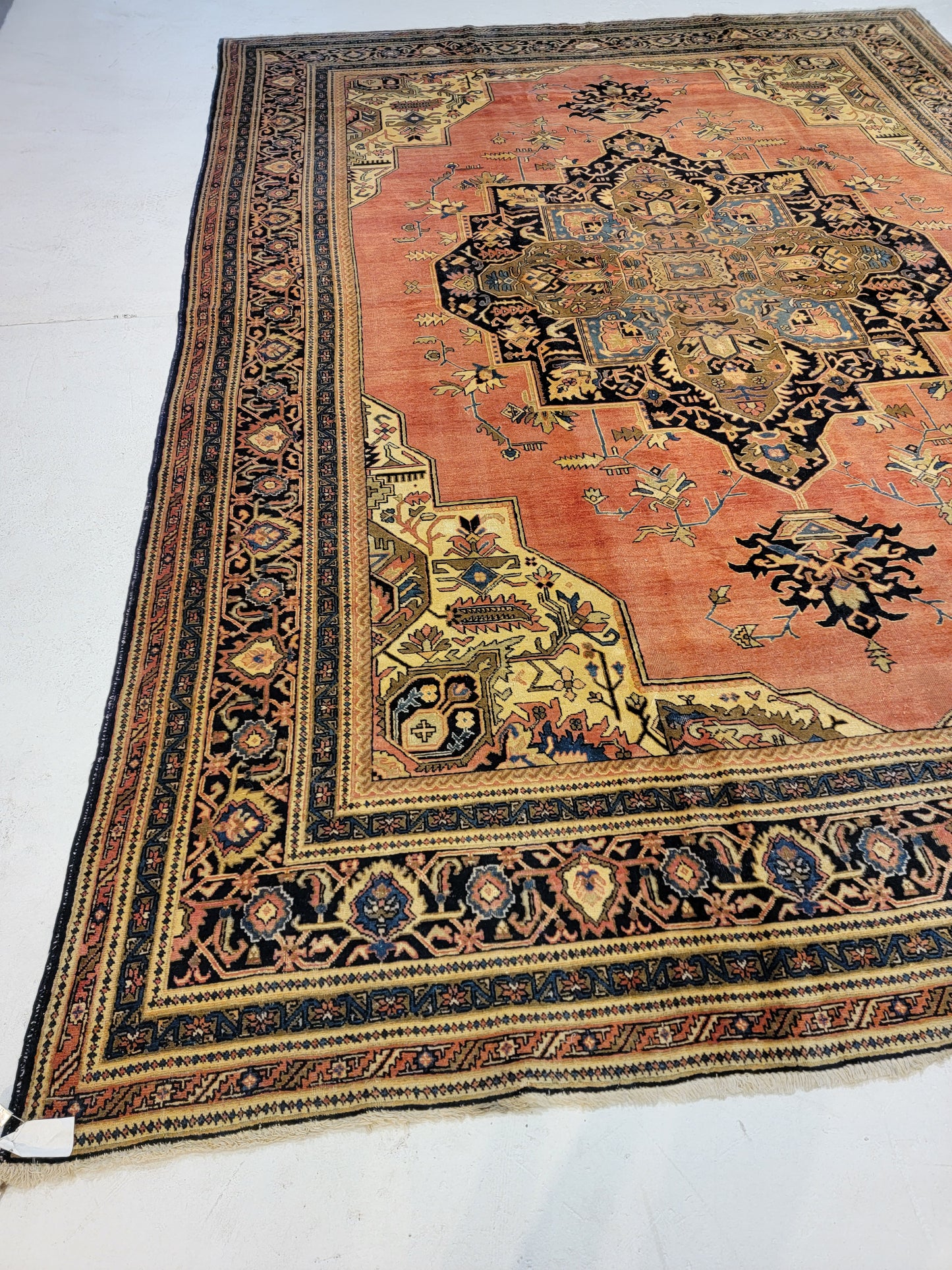 Hand-Knotted Wool Rug Tabriz Khoy 9'4" x 12'7"