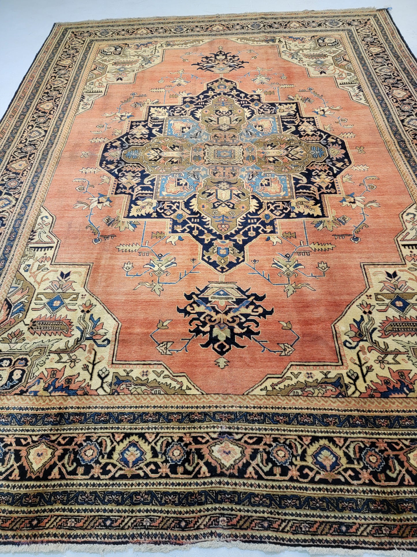 Hand-Knotted Wool Rug Tabriz Khoy 9'4" x 12'7"
