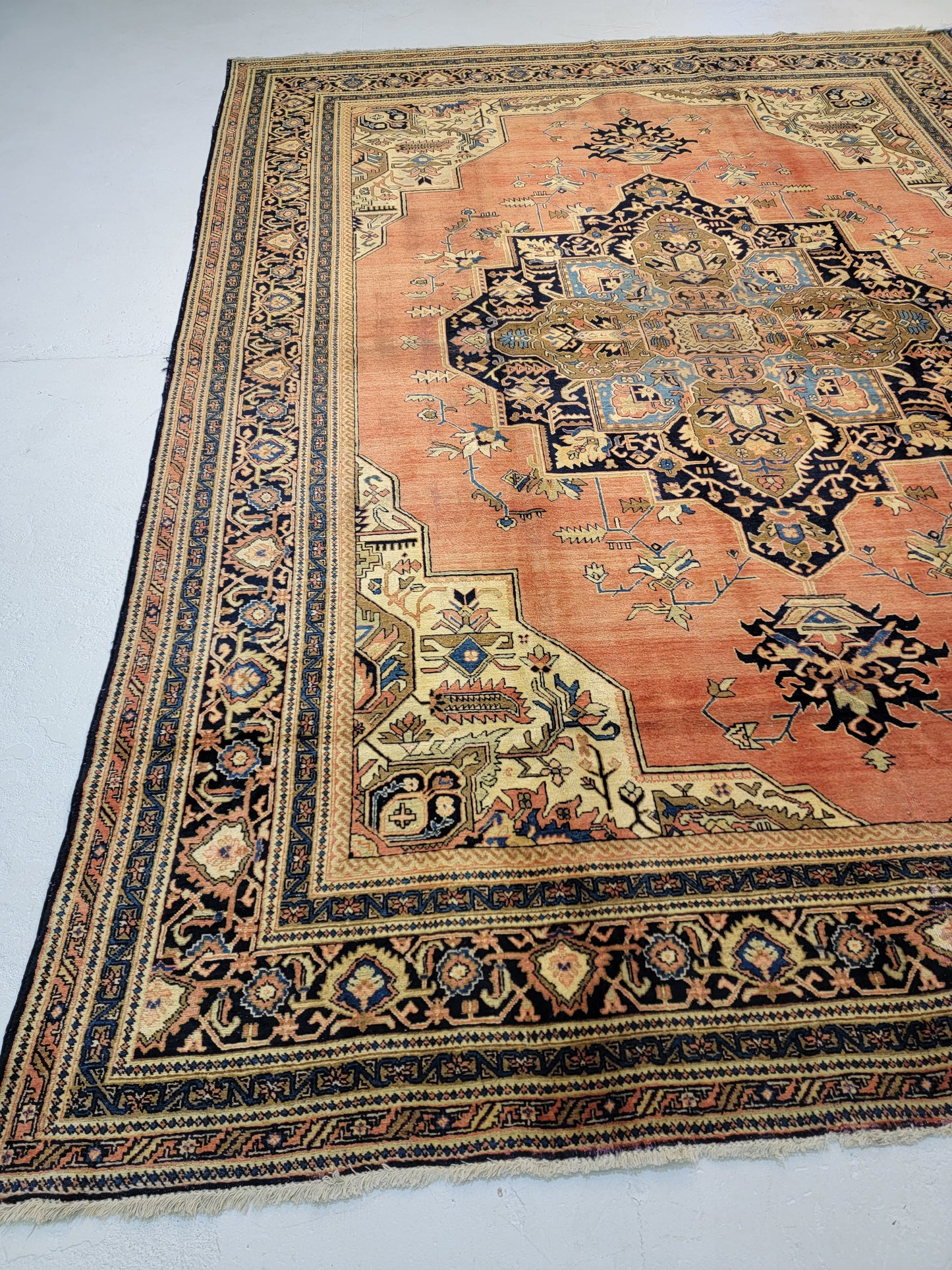 Hand-Knotted Wool Rug Tabriz Khoy 9'4" x 12'7"