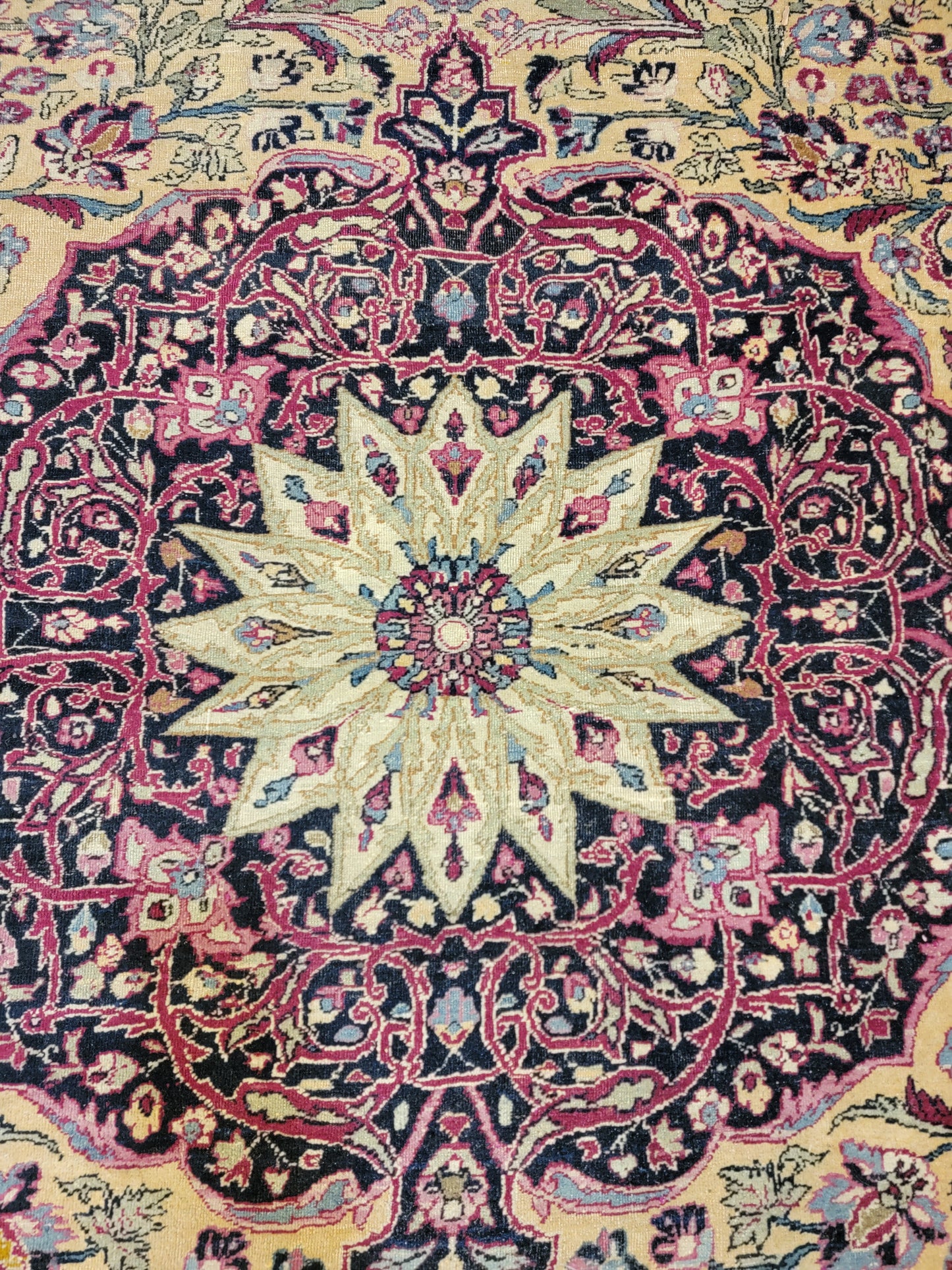Antique Hand-Knotted Wool Rug Tabriz Khoy 9'10" x 12'3"