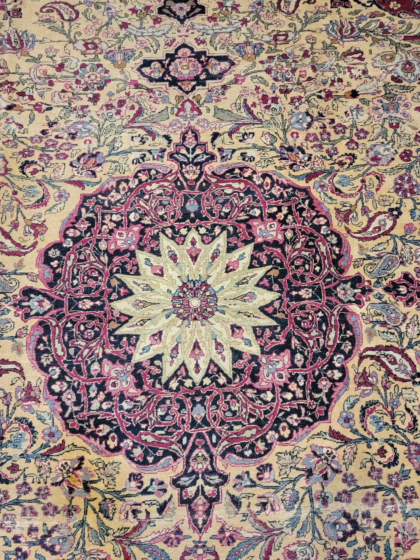 Antique Hand-Knotted Wool Rug Tabriz Khoy 9'10" x 12'3"
