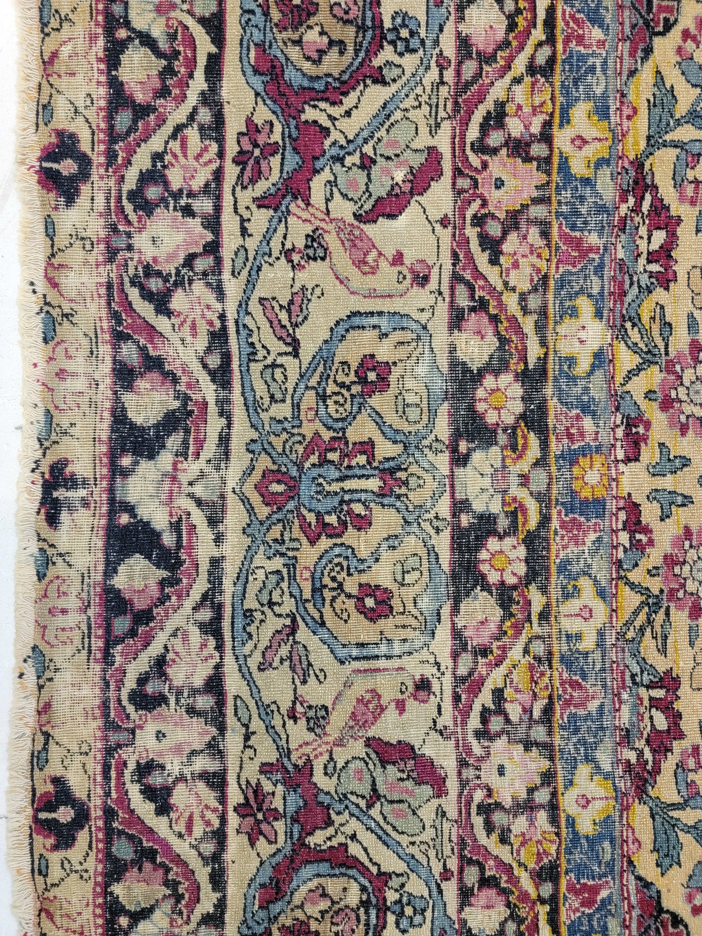 Antique Hand-Knotted Wool Rug Tabriz Khoy 9'10" x 12'3"