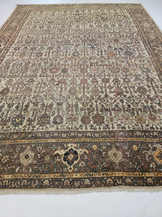 Hand-Knotted Wool Rug Sultanabad 10'1" x 13'10"