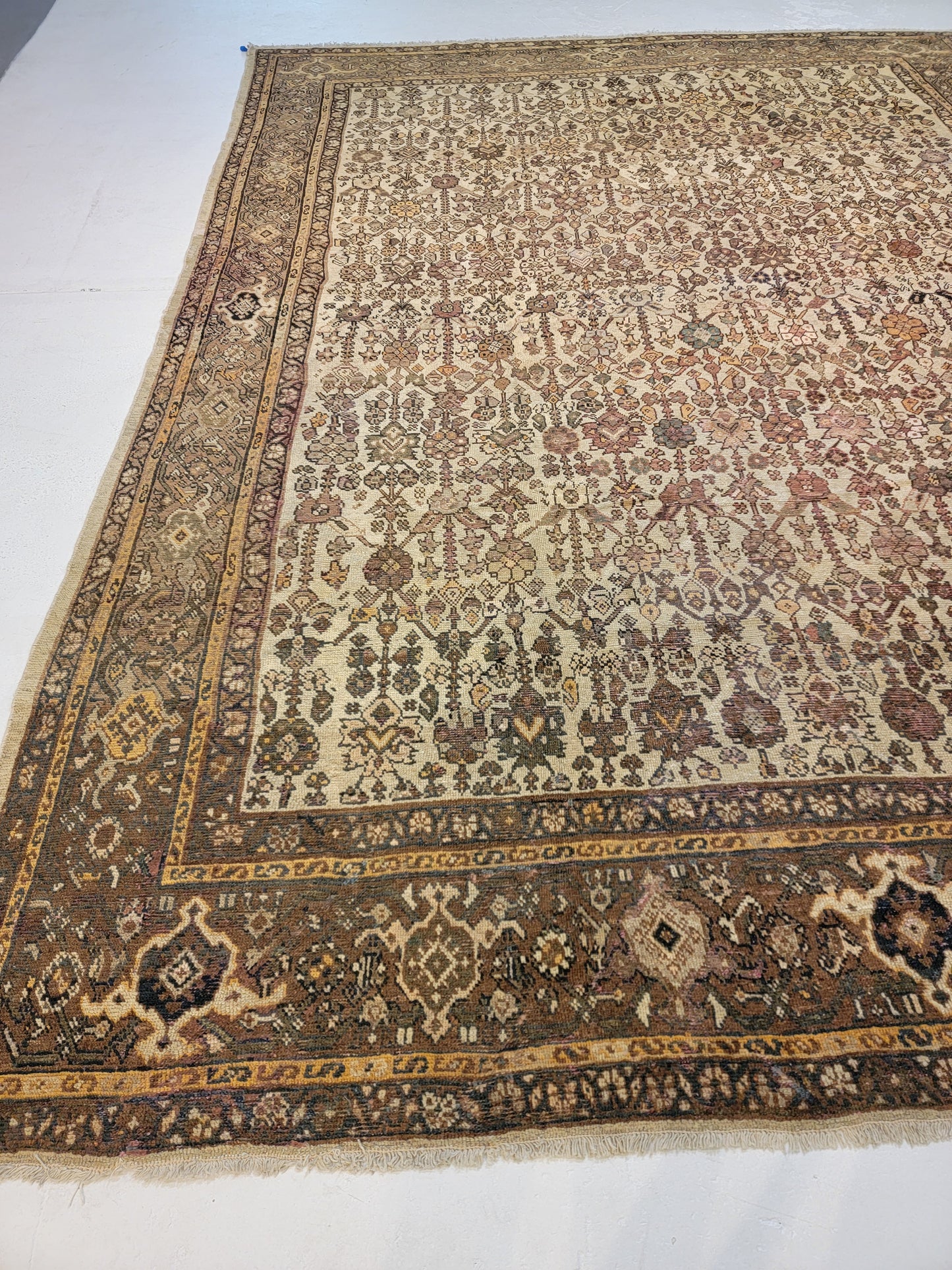 Hand-Knotted Wool Rug Sultanabad 10'1" x 13'10"