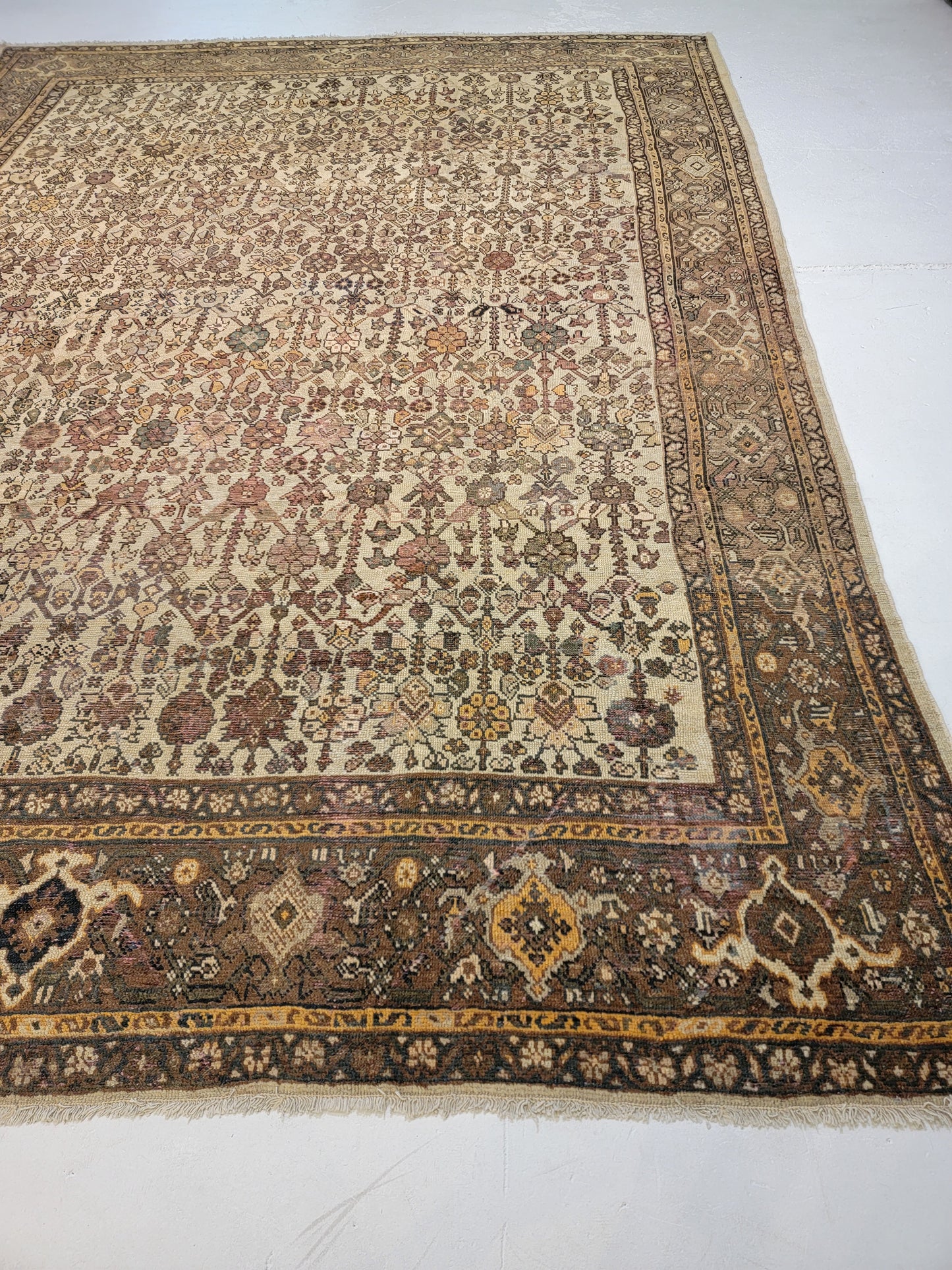 Hand-Knotted Wool Rug Sultanabad 10'1" x 13'10"