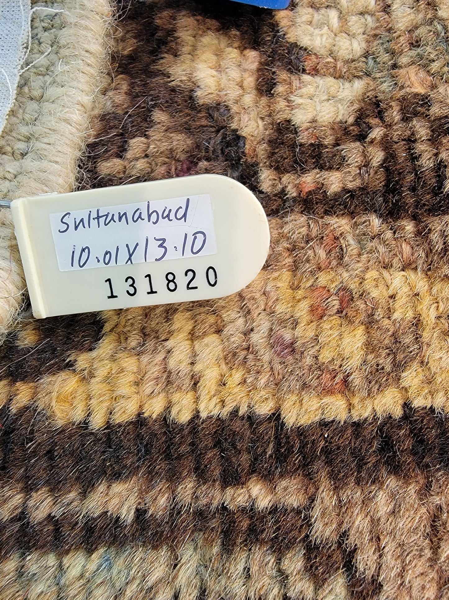 Hand-Knotted Wool Rug Sultanabad 10'1" x 13'10"