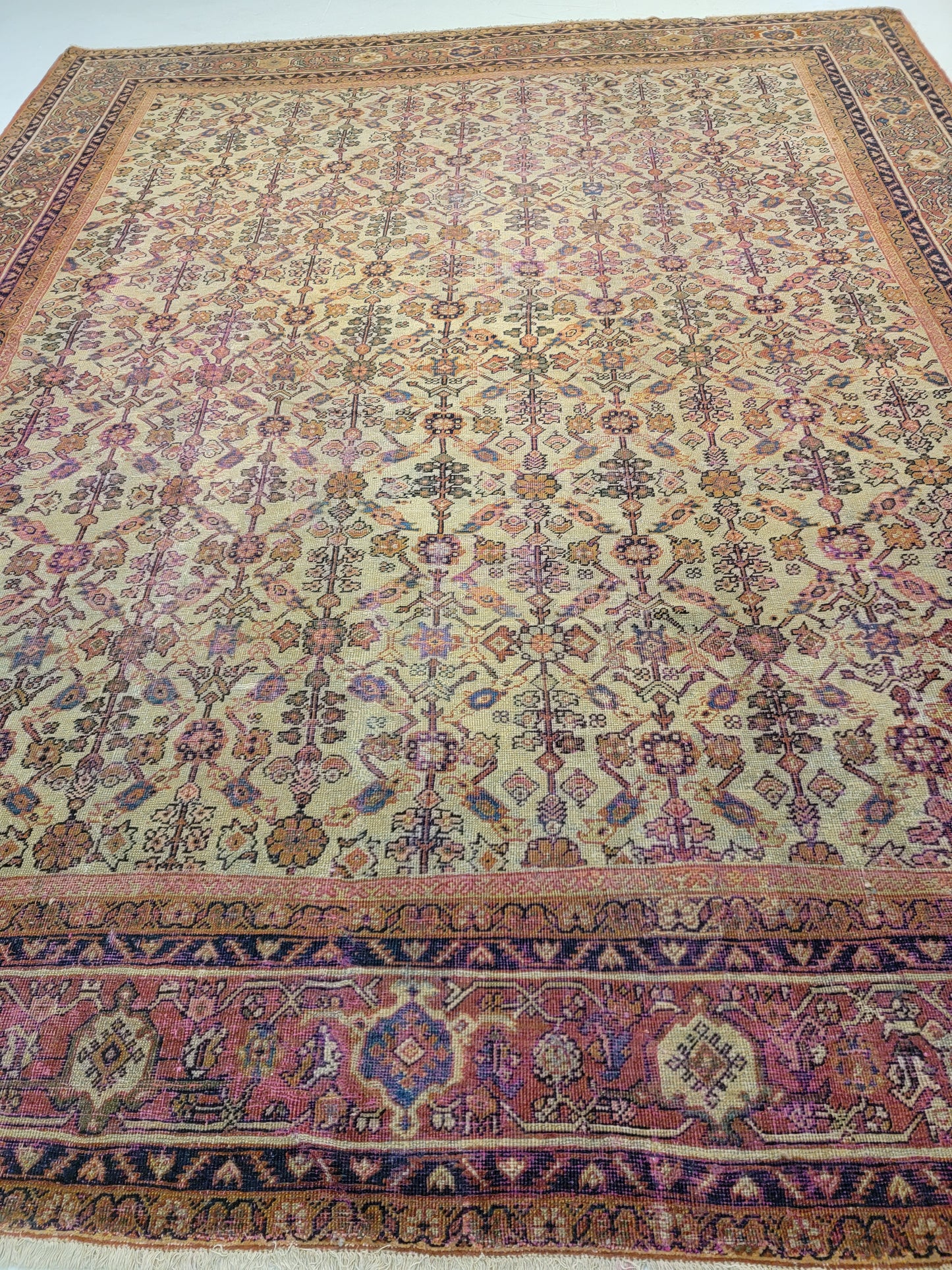 Hand-Knotted Wool Rug Sultanabad 11' x 13'5"
