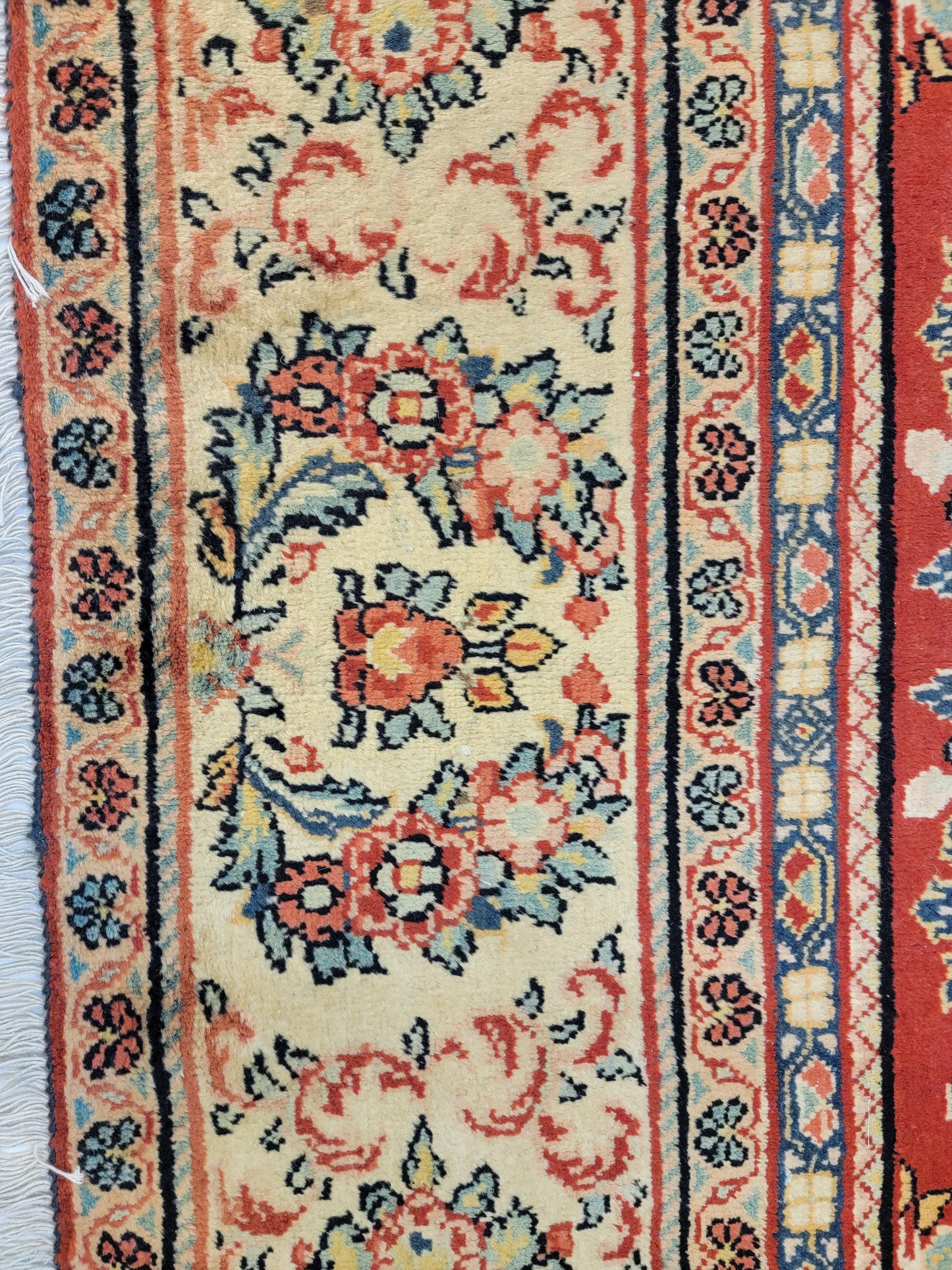 Hand-Knotted Wool Rug Mahal 10'3" x 13'1"
