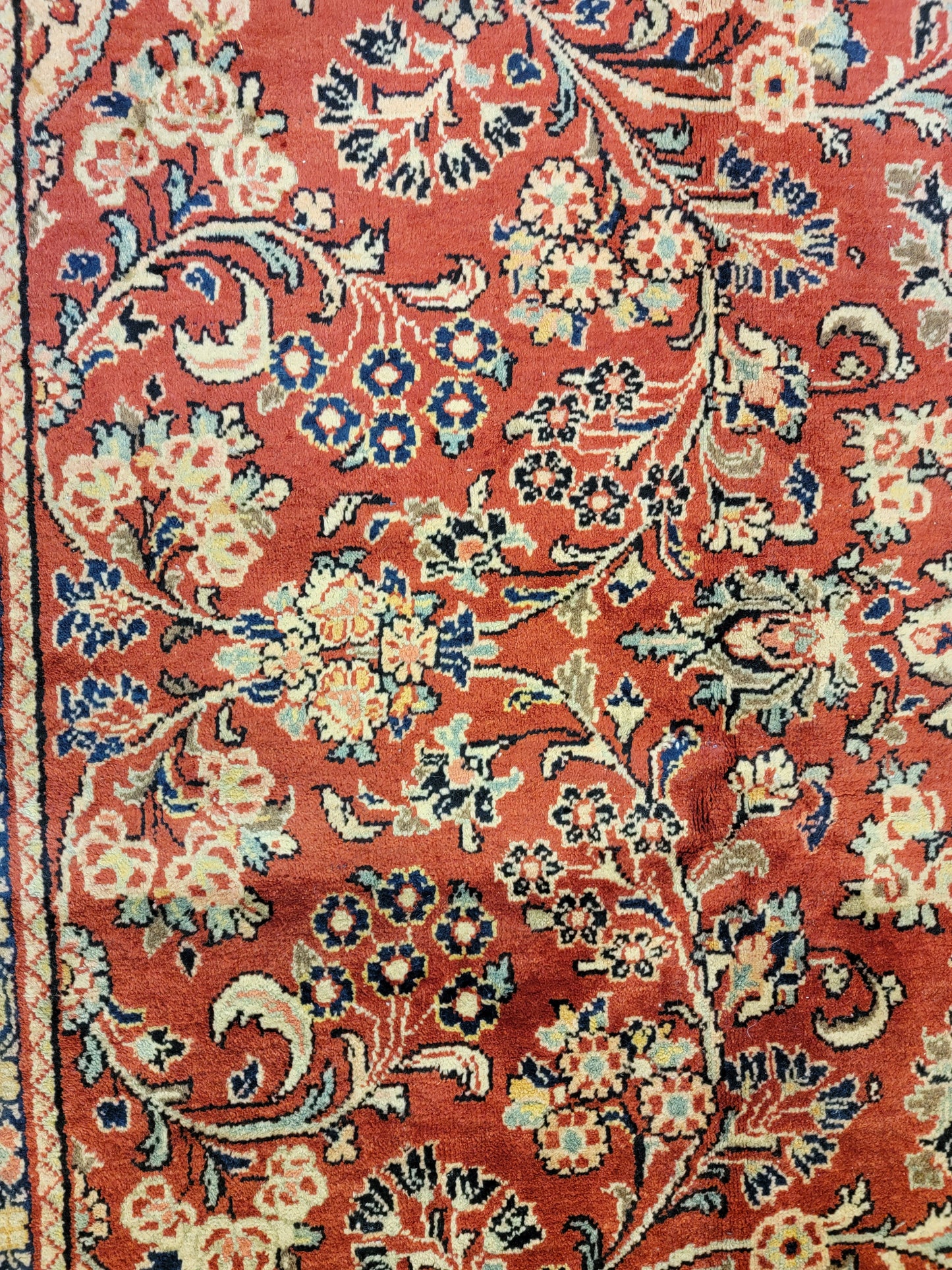 Hand-Knotted Wool Rug Mahal 10'3" x 13'1"