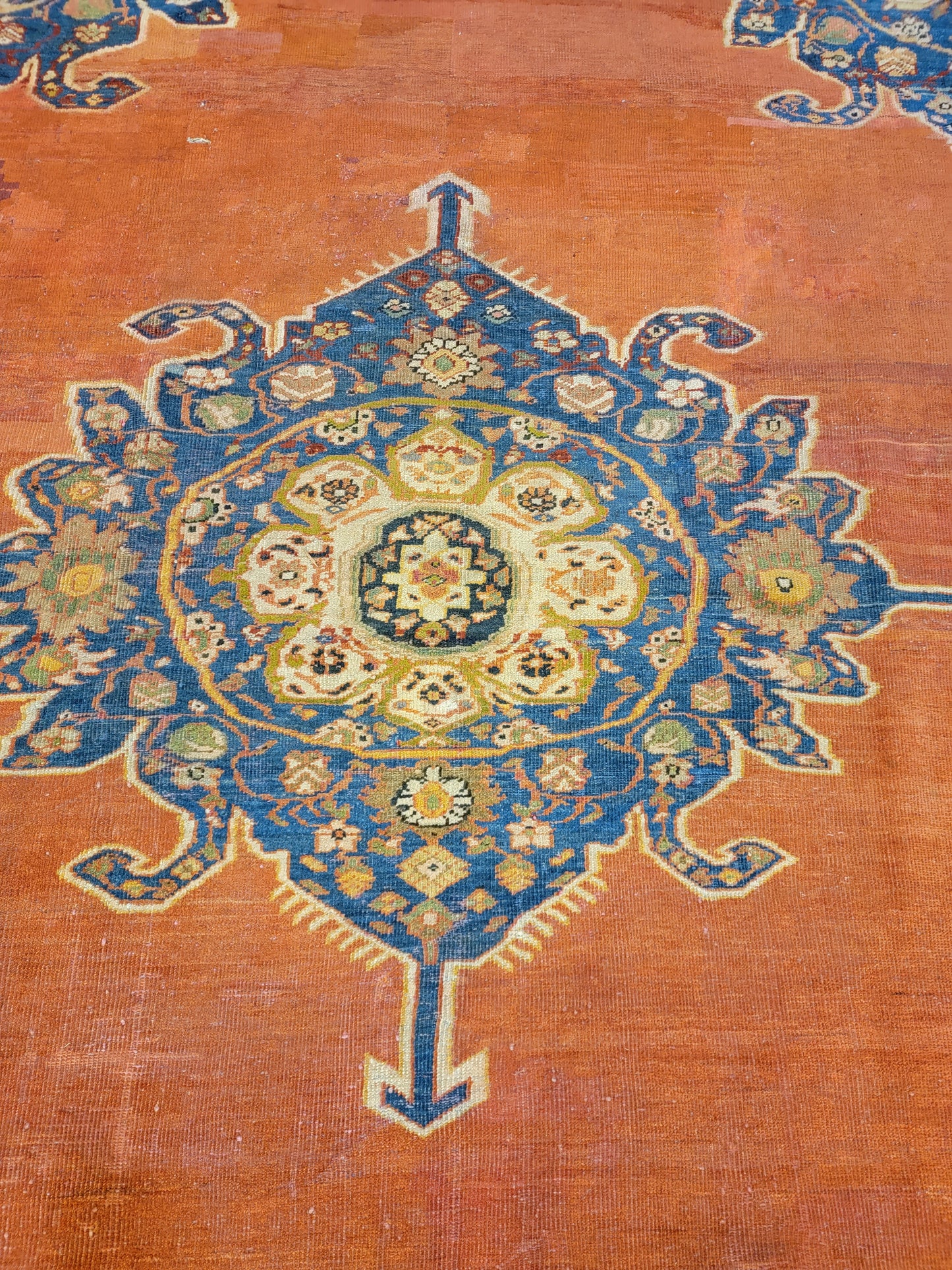 Hand-Knotted Wool Rug Mahal Ziglar 8'10" x 10'11"