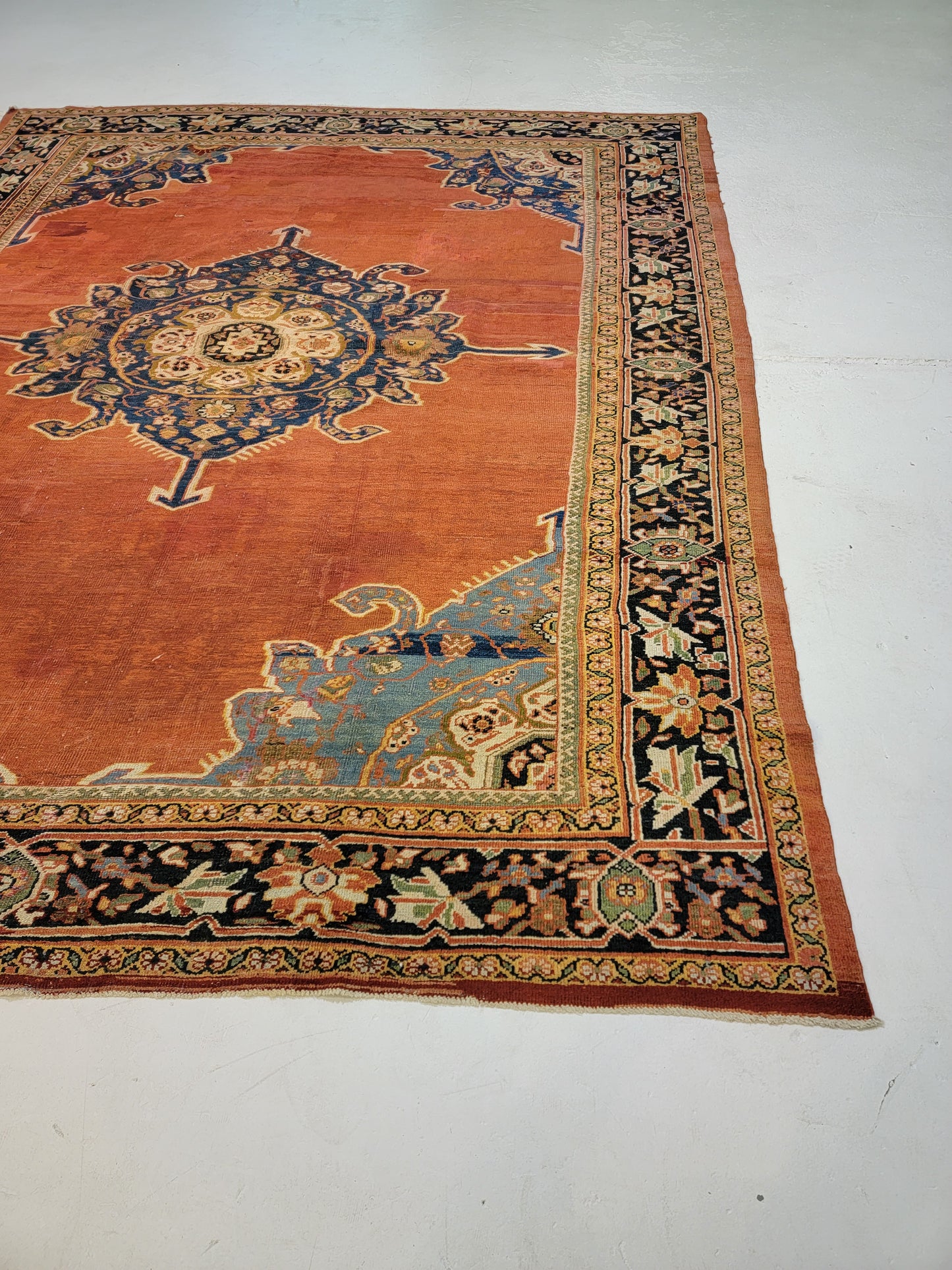 Hand-Knotted Wool Rug Mahal Ziglar 8'10" x 10'11"