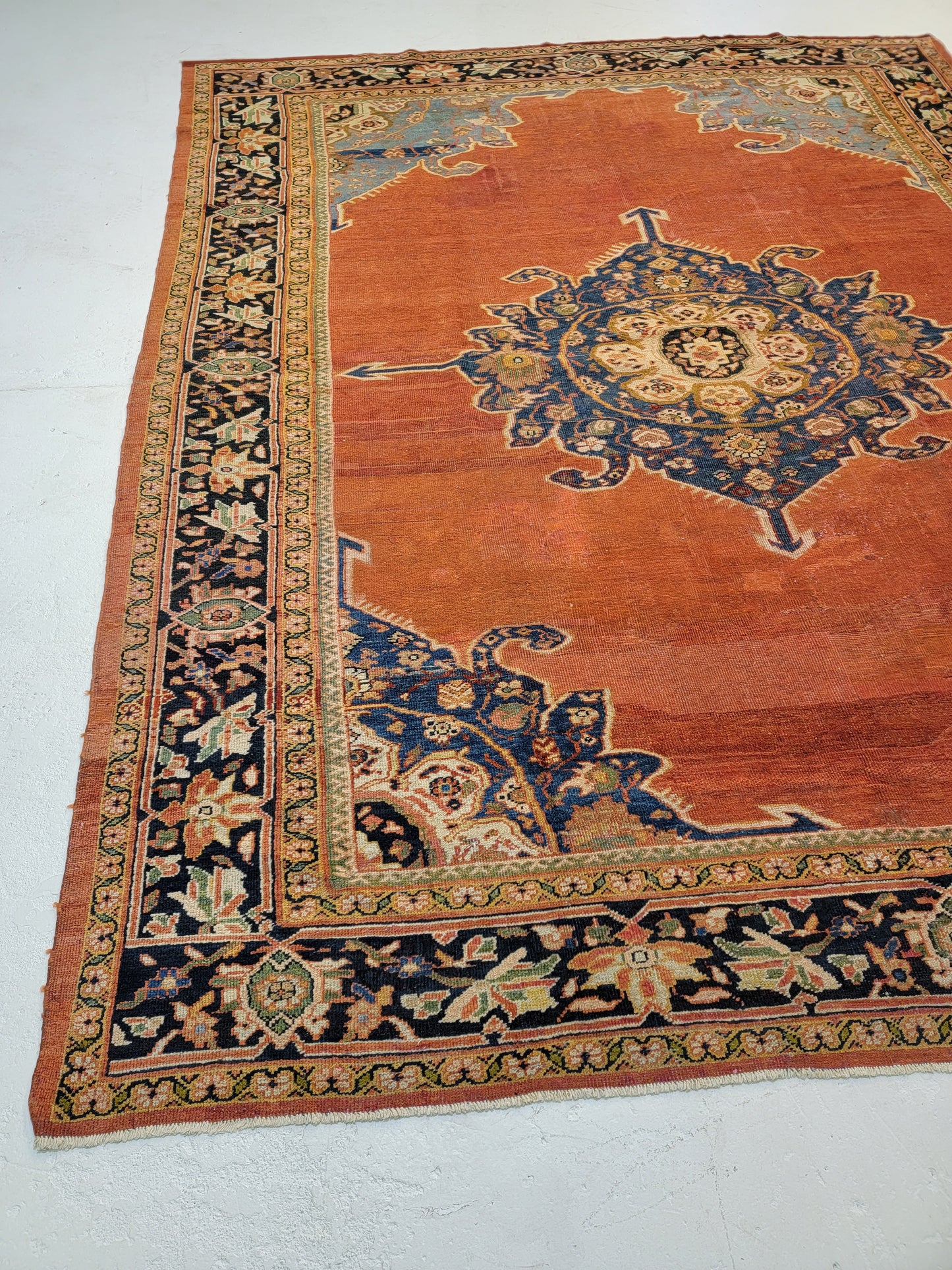 Hand-Knotted Wool Rug Mahal Ziglar 8'10" x 10'11"