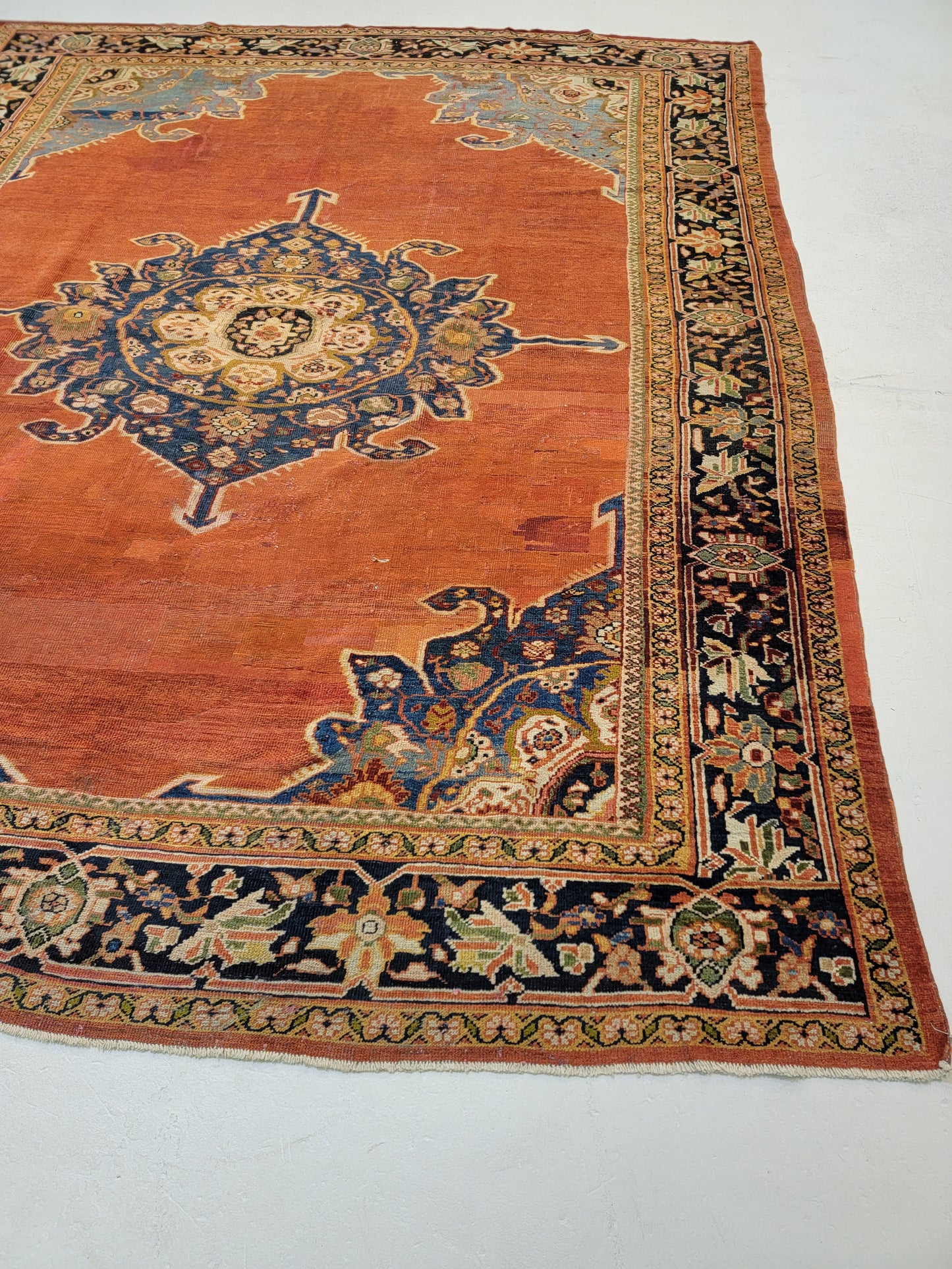 Hand-Knotted Wool Rug Mahal Ziglar 8'10" x 10'11"