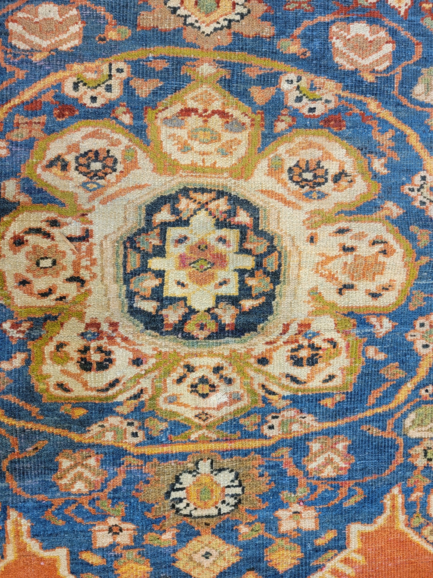 Hand-Knotted Wool Rug Mahal Ziglar 8'10" x 10'11"