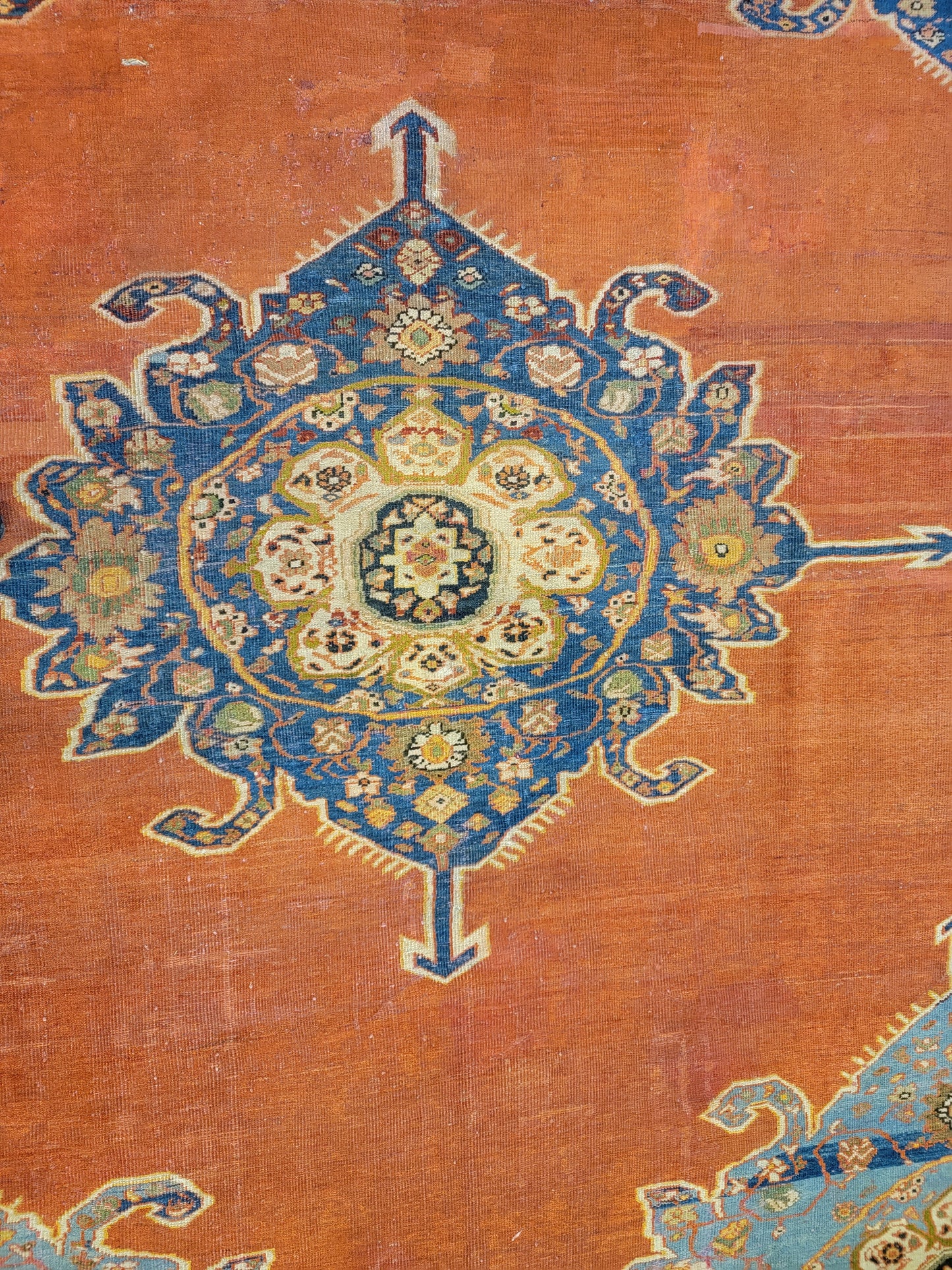 Hand-Knotted Wool Rug Mahal Ziglar 8'10" x 10'11"