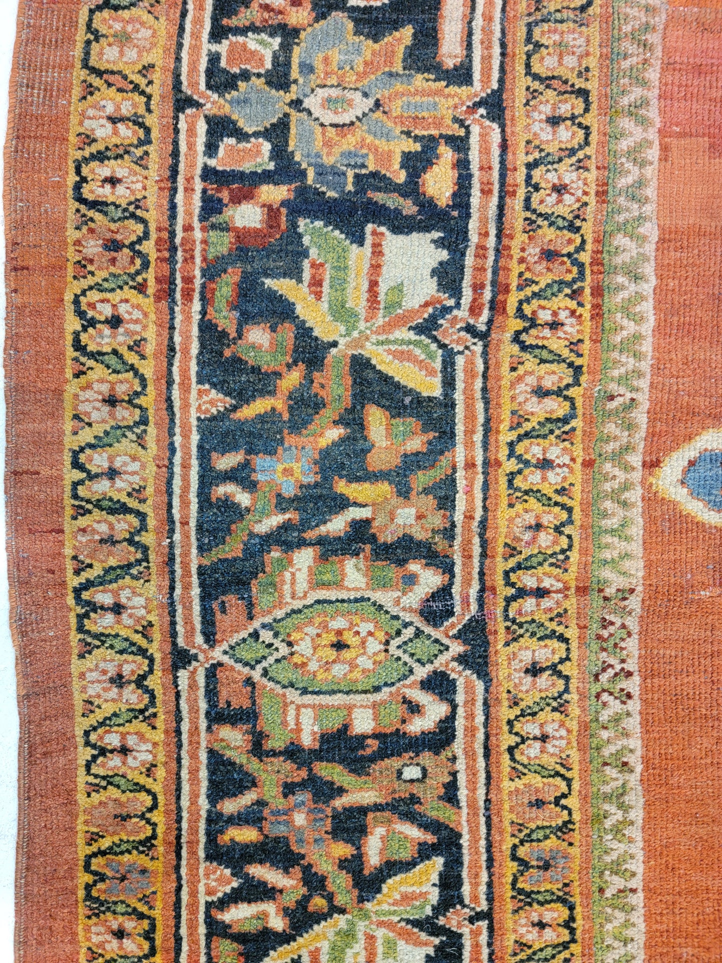 Hand-Knotted Wool Rug Mahal Ziglar 8'10" x 10'11"
