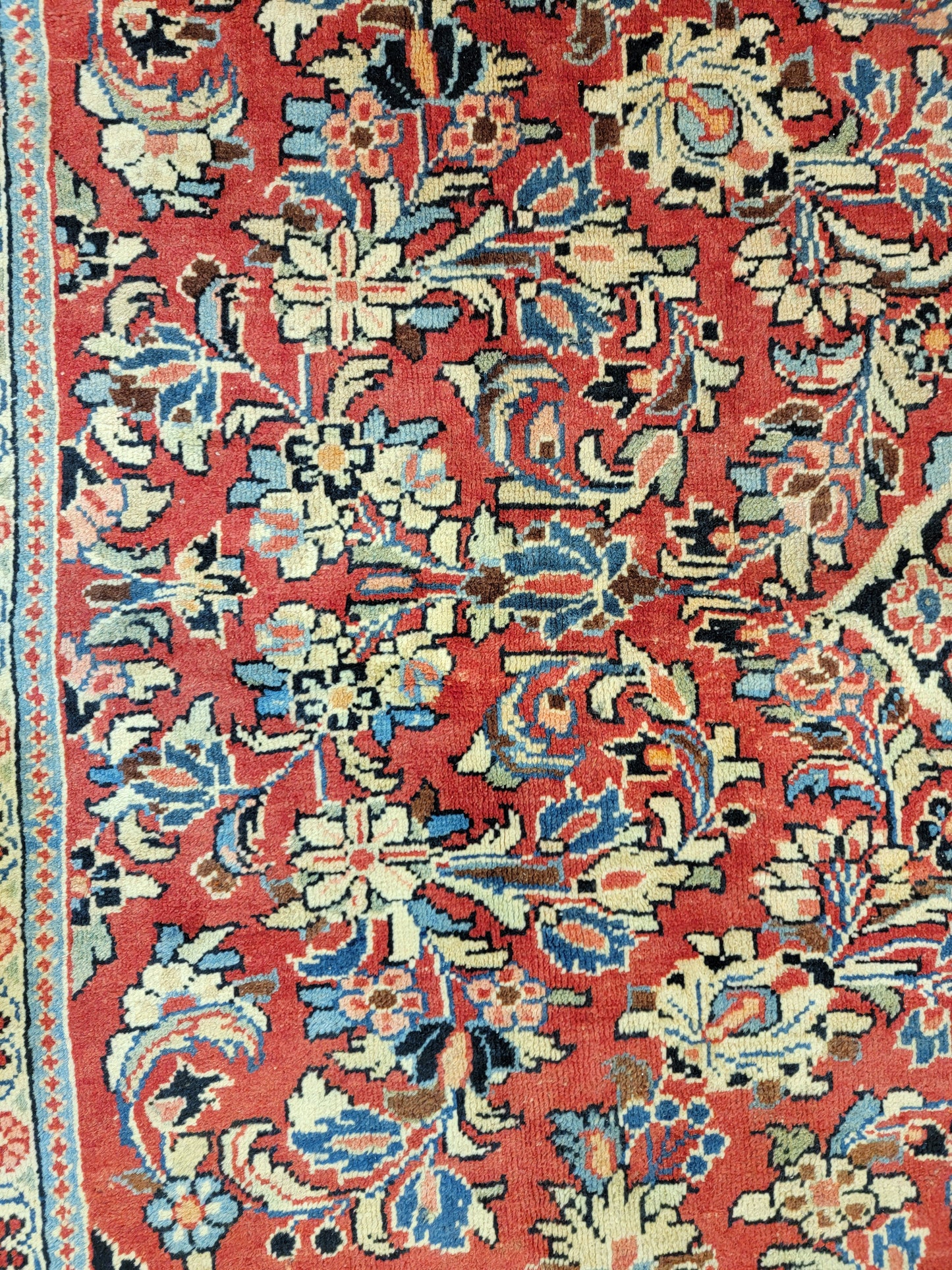 Hand-Knotted Wool Rug Mahal 9' x 12'