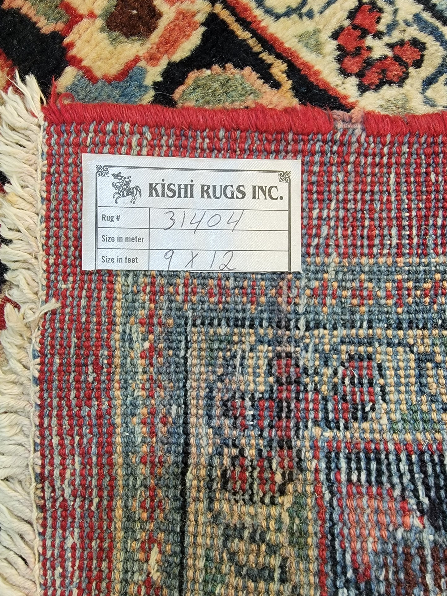 Hand-Knotted Wool Rug Mahal 9' x 12'